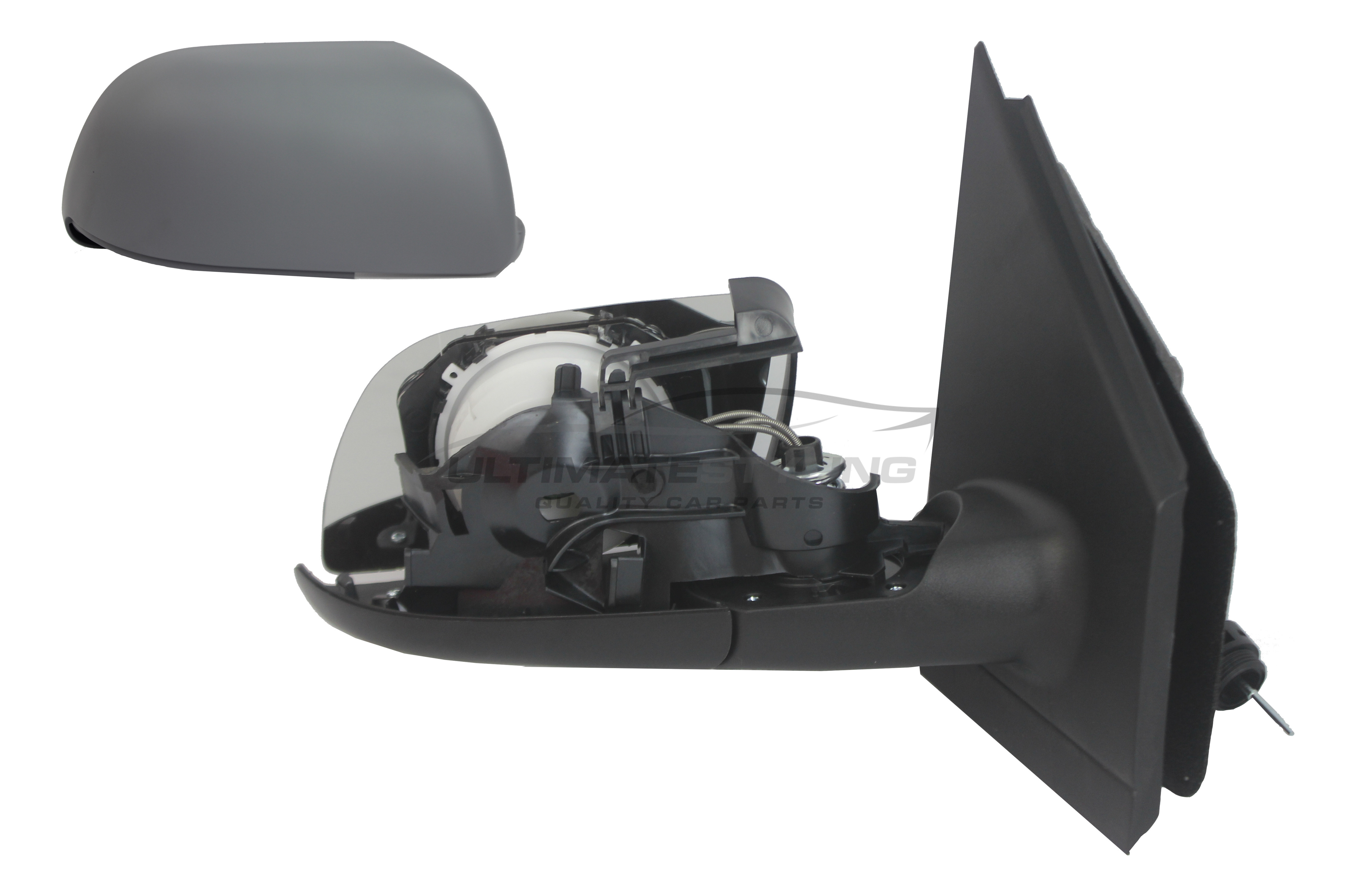 Volkswagen Polo Wing Mirror / Door Mirror - Drivers Side (RH) - Cable adjustment - Non-Heated Glass - Primed