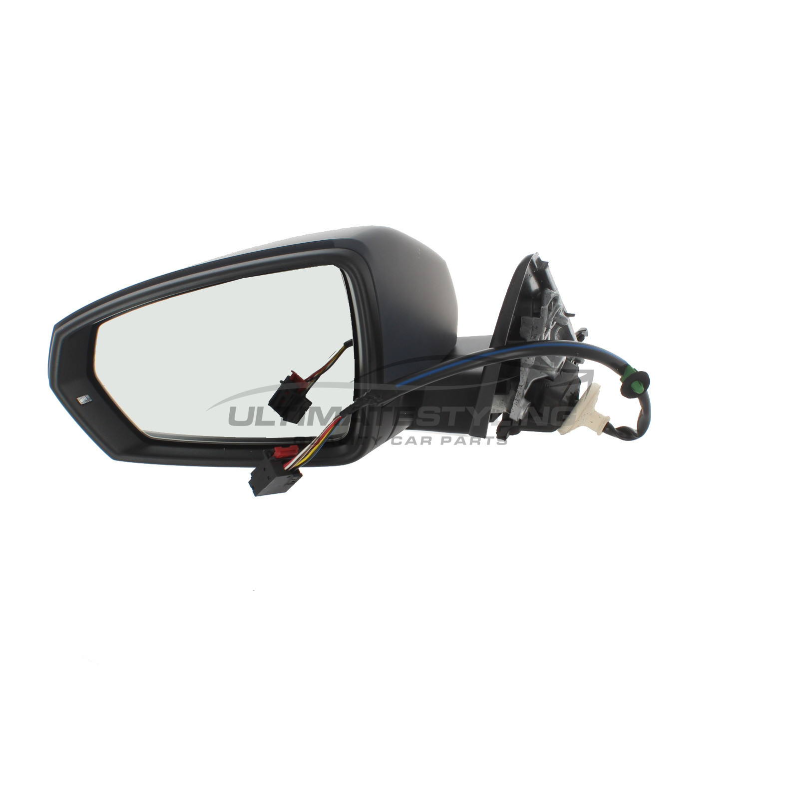 Audi A1 Wing Mirror / Door Mirror - Passenger Side (LH) - Electric adjustment - Heated Glass - Power Folding - Indicator - Primed