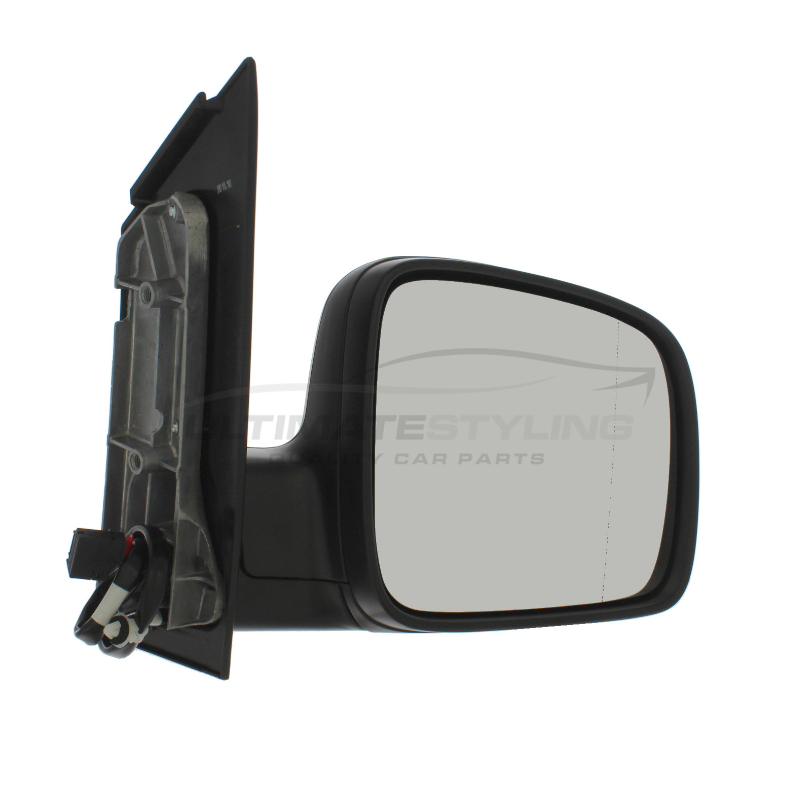 DOOR WING MIRROR MANUAL BLACK DRIVER SIDE INSURANCE APPROVED NEW VW CADDY 2004
