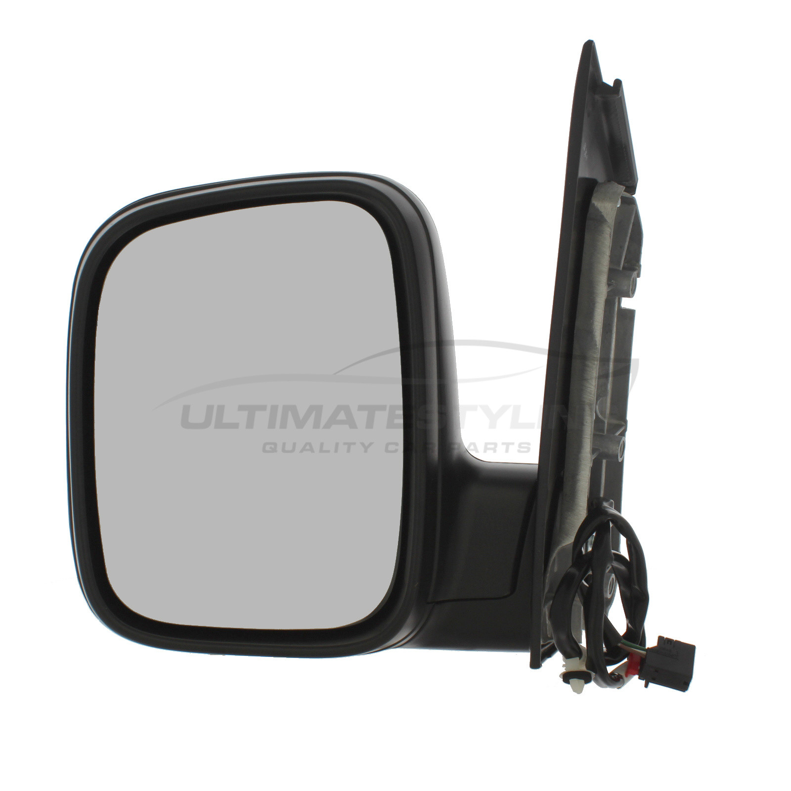 Volkswagen Caddy Wing Mirror / Door Mirror - Passenger Side (LH) - Electric adjustment - Heated Glass - Black