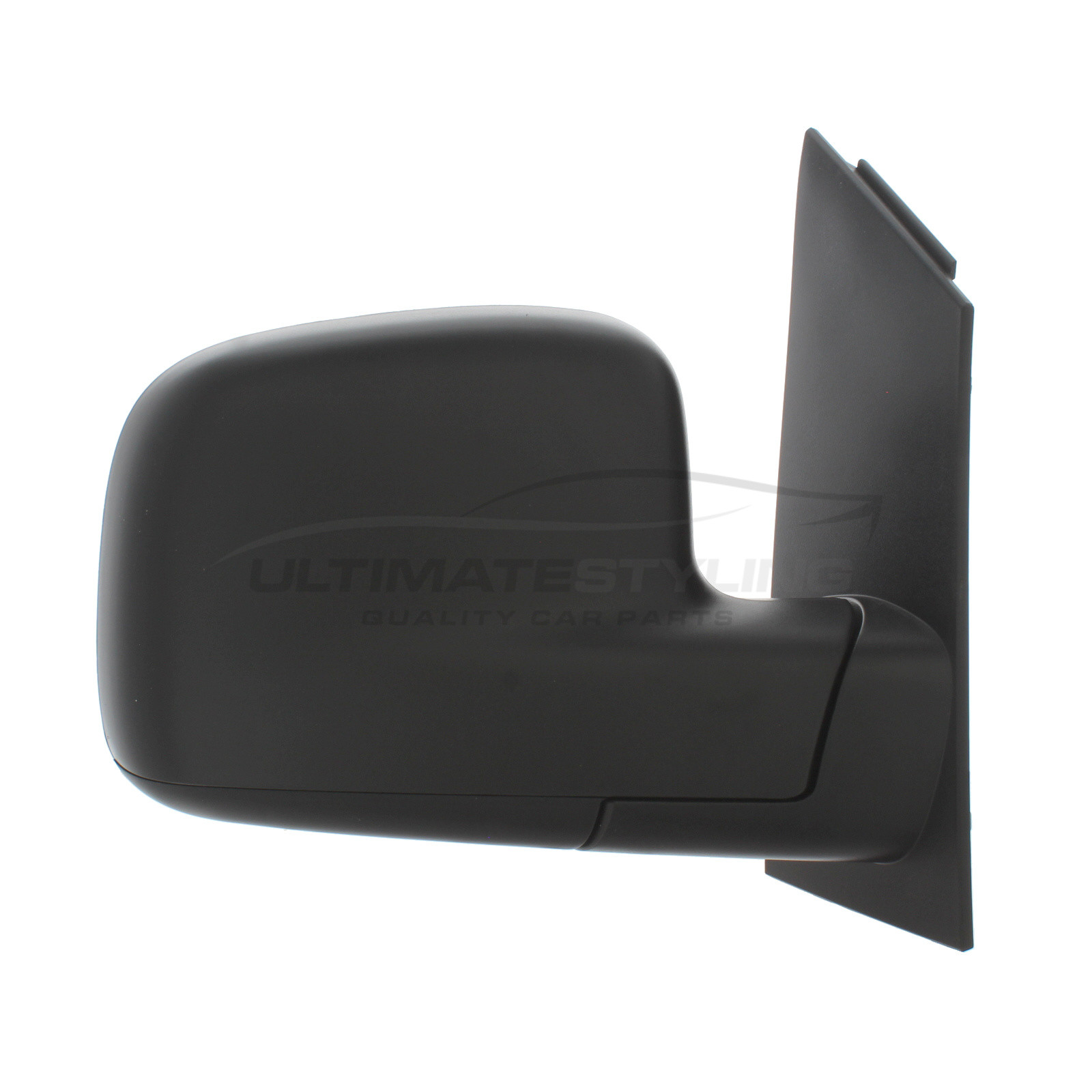 Volkswagen Caddy Wing Mirror / Door Mirror - Drivers Side (RH) - Manual adjustment - Non-Heated Glass - Black