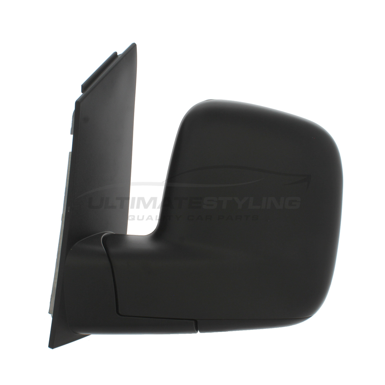 Volkswagen Caddy Wing Mirror / Door Mirror - Passenger Side (LH) - Manual adjustment - Non-Heated Glass - Black