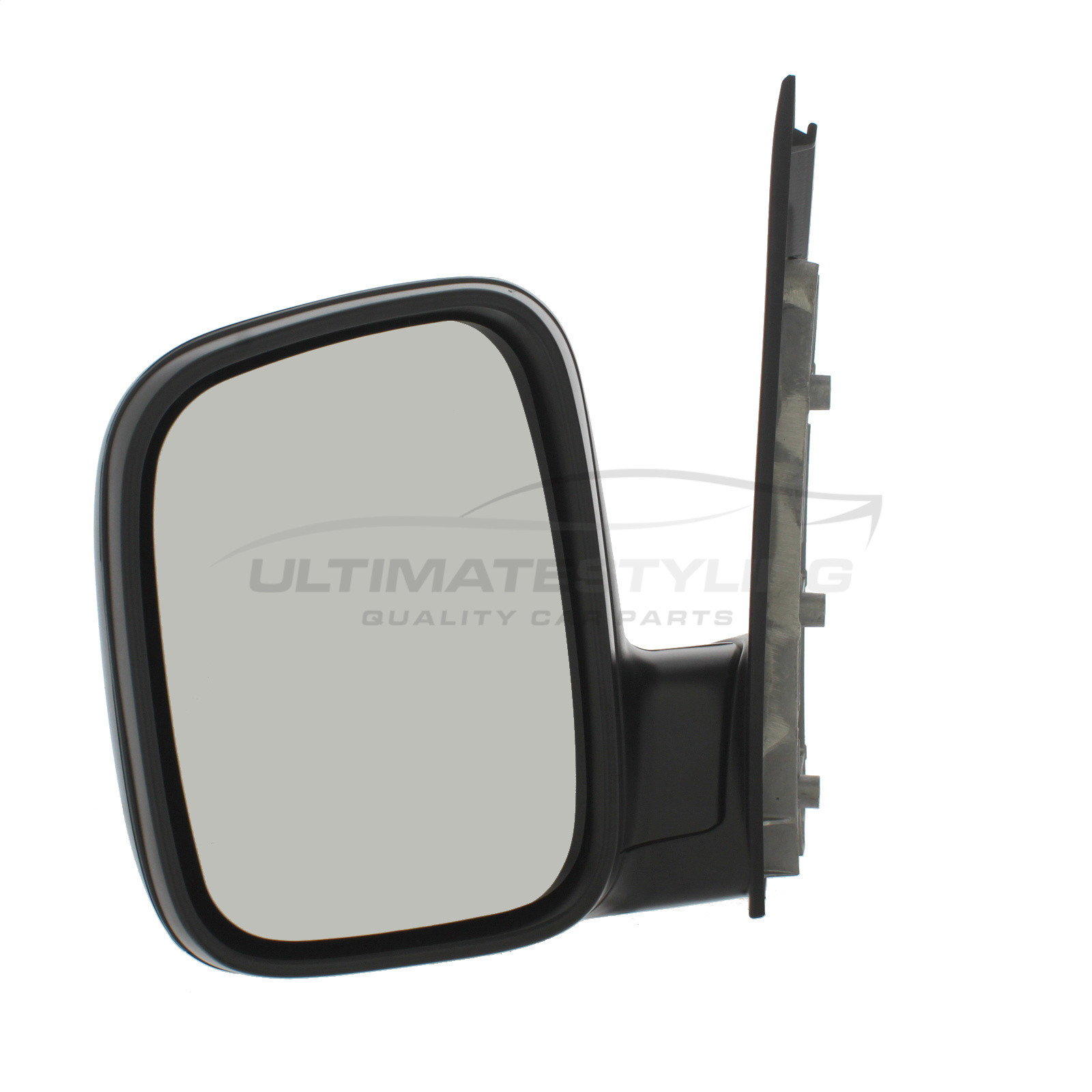 Volkswagen Caddy Wing Mirror / Door Mirror - Passenger Side (LH) - Manual adjustment - Non-Heated Glass - Black