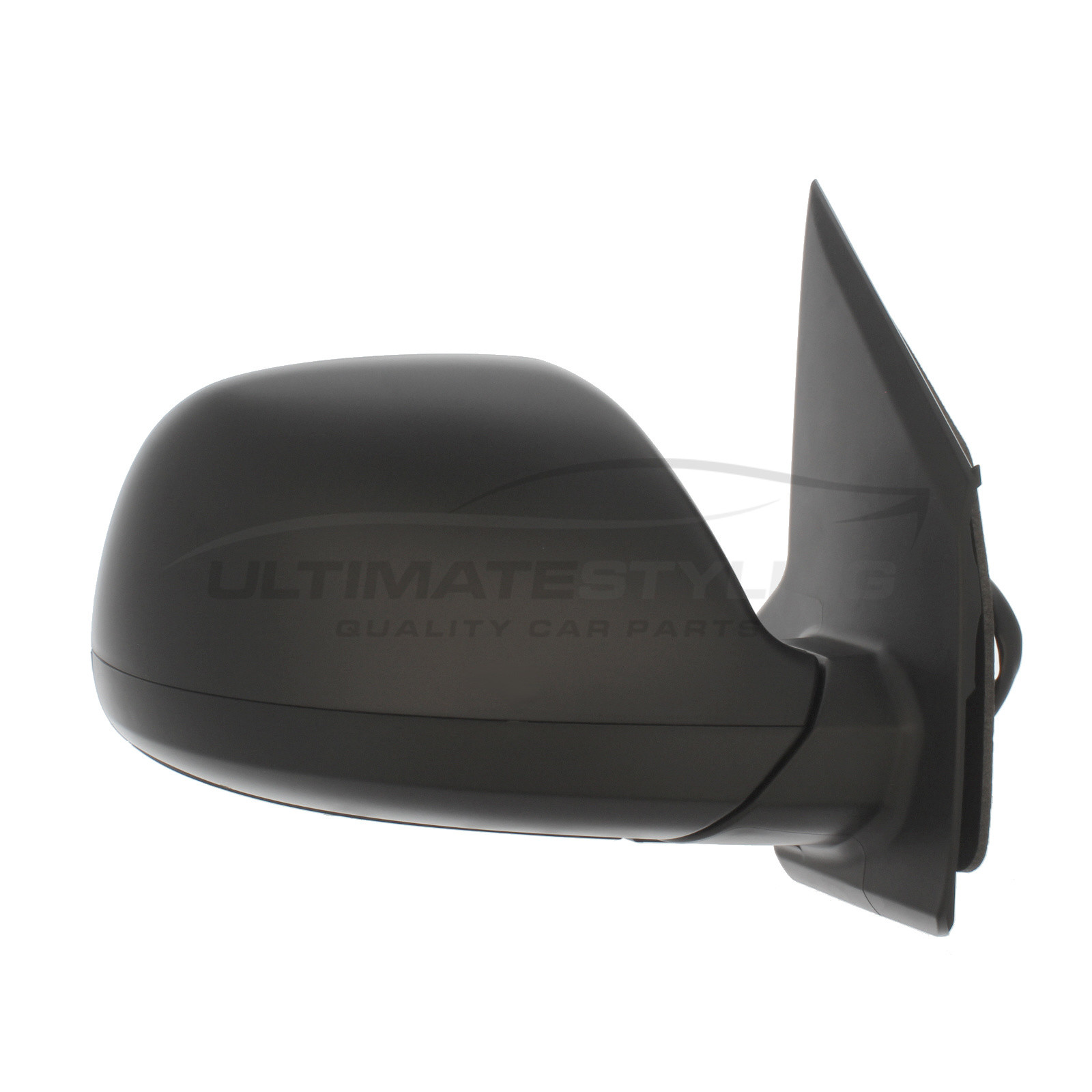 VW Transporter / Caravelle Wing Mirror / Door Mirror - Drivers Side (RH) - Electric adjustment - Heated Glass - Black - Textured