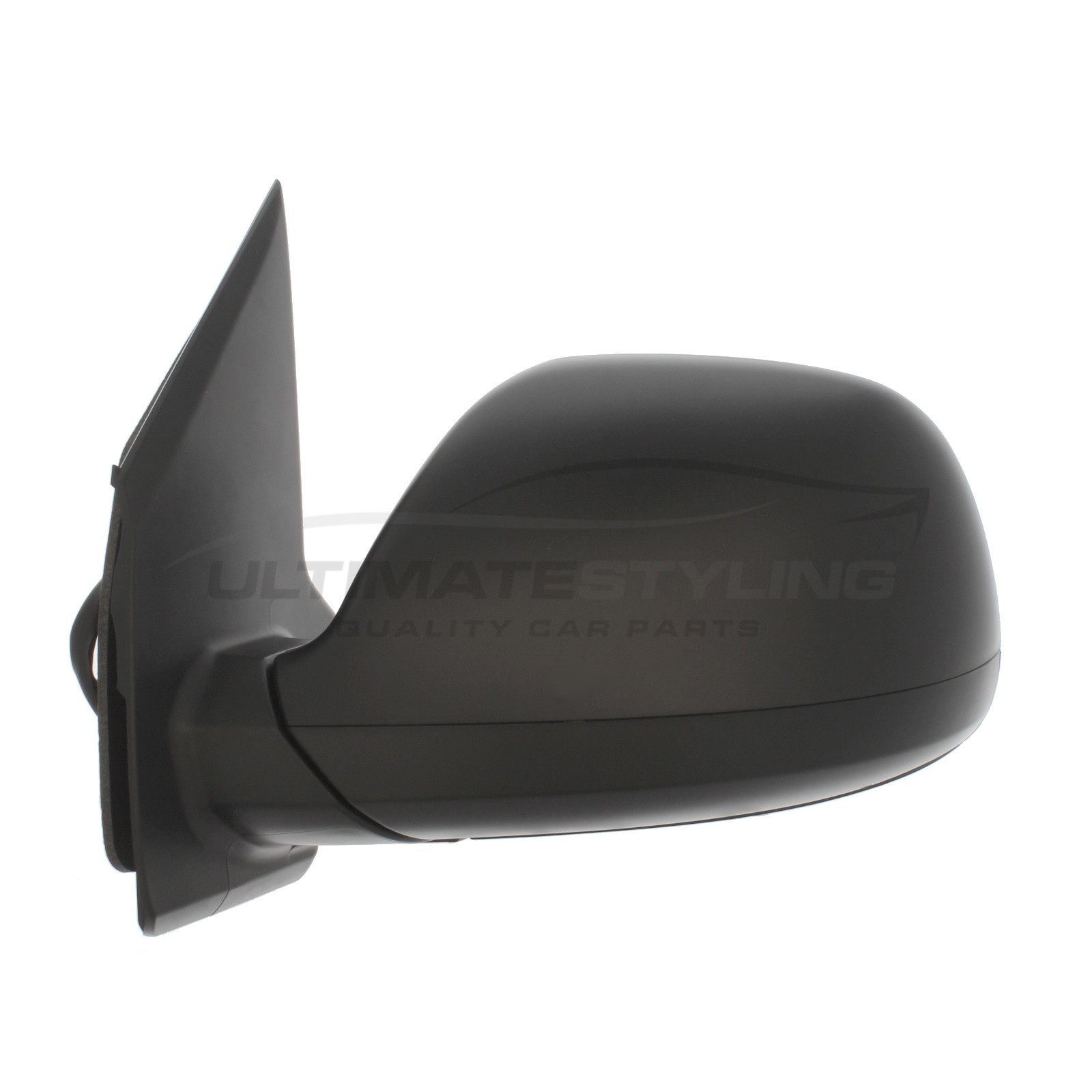VW Transporter / Caravelle Wing Mirror / Door Mirror - Passenger Side (LH) - Electric adjustment - Heated Glass - Black - Textured
