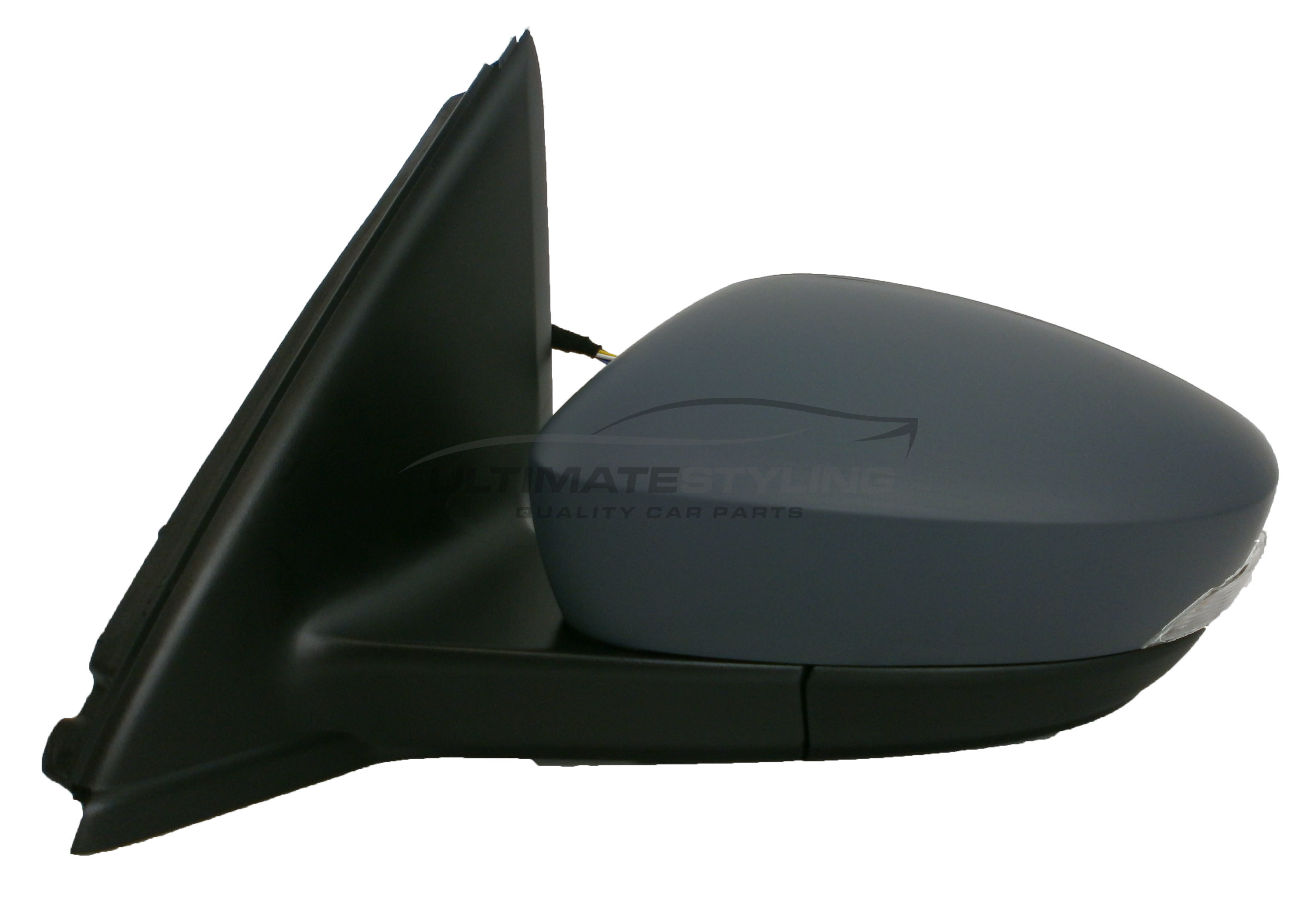 Skoda Fabia Wing Mirror / Door Mirror - Passenger Side (LH) - Electric adjustment - Heated Glass - Indicator - Primed