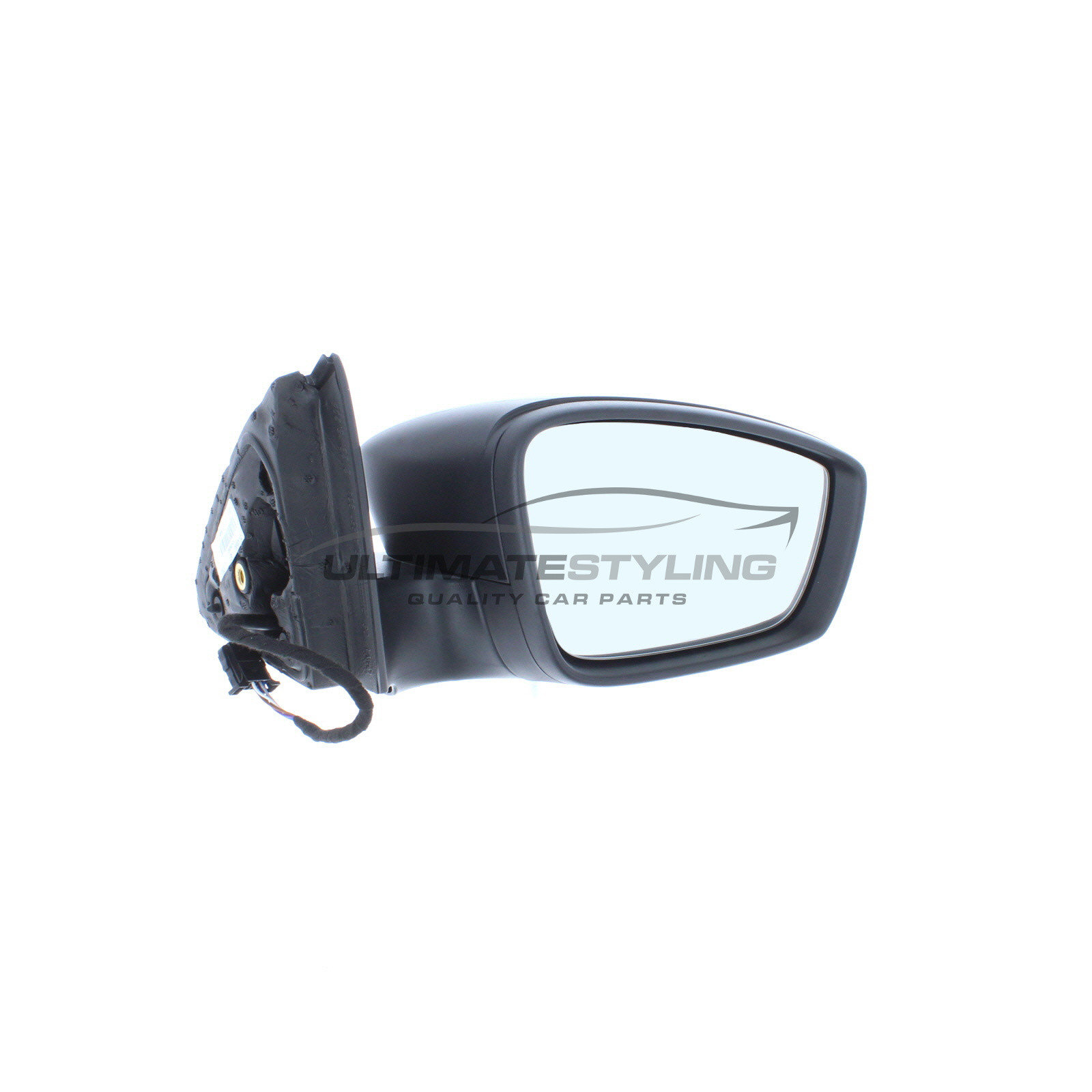 Seat Toledo, Skoda Rapid Wing Mirror / Door Mirror - Drivers Side (RH) - Electric adjustment - Heated Glass - Black