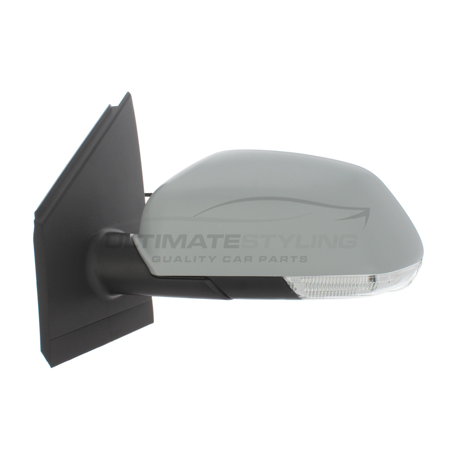 Volkswagen Polo Wing Mirror / Door Mirror - Passenger Side (LH) - Cable adjustment - Non-Heated Glass - Indicator - Primed