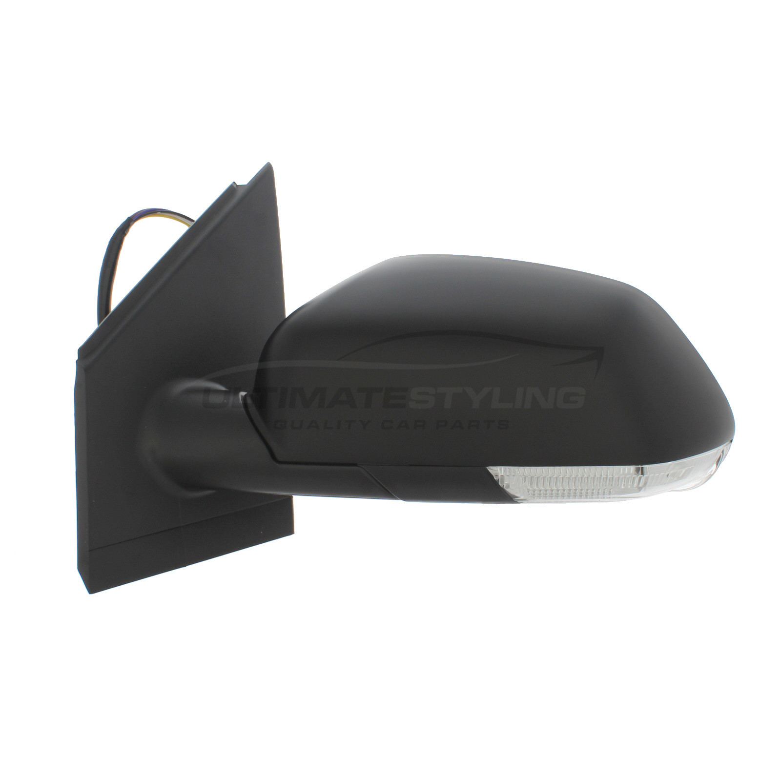 Volkswagen Polo Wing Mirror / Door Mirror - Passenger Side (LH) - Electric adjustment - Heated Glass - Indicator - Black