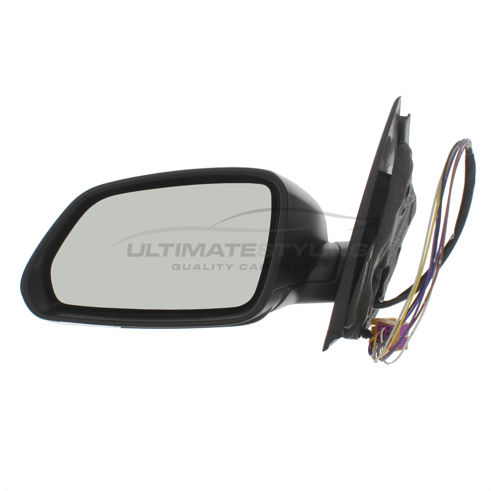 Volkswagen Polo Wing Mirror / Door Mirror - Passenger Side (LH) - Electric adjustment - Heated Glass - Indicator - Black