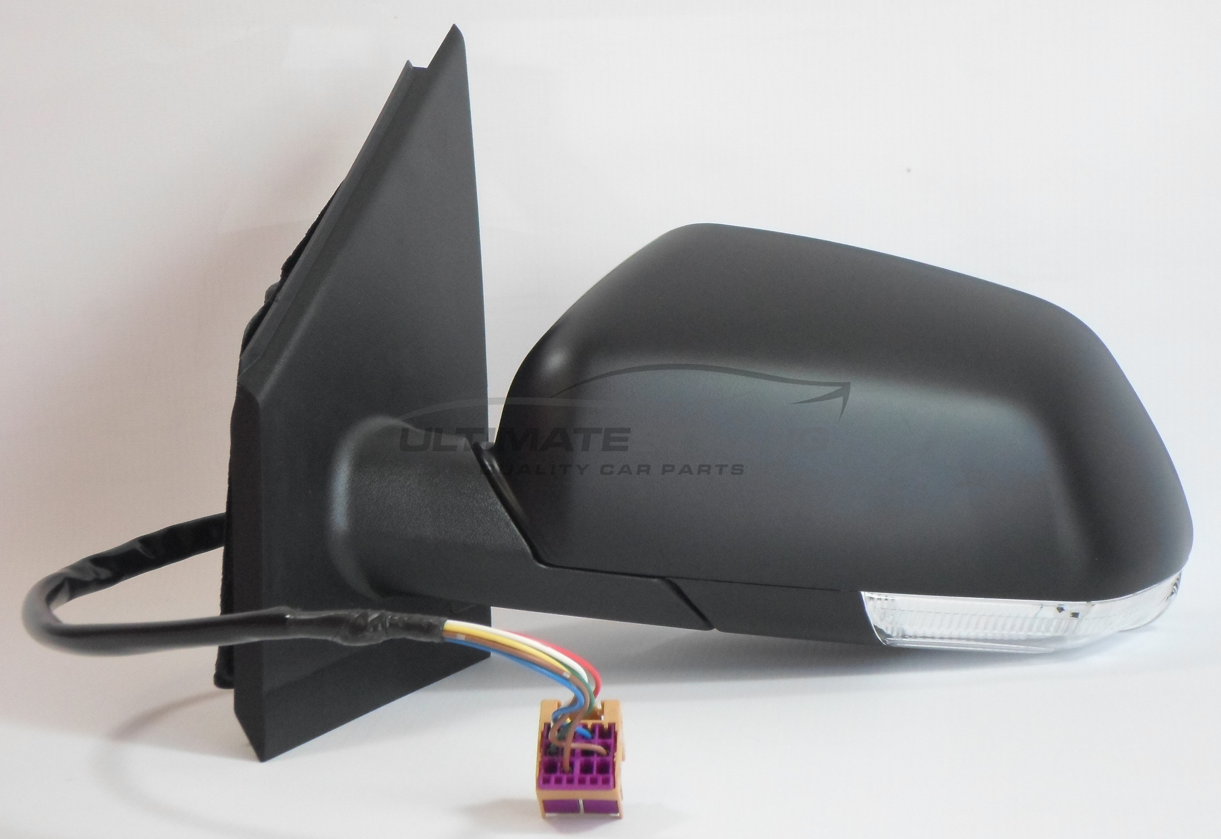 Volkswagen Polo Wing Mirror / Door Mirror - Passenger Side (LH) - Electric adjustment - Heated Glass - Indicator - Black