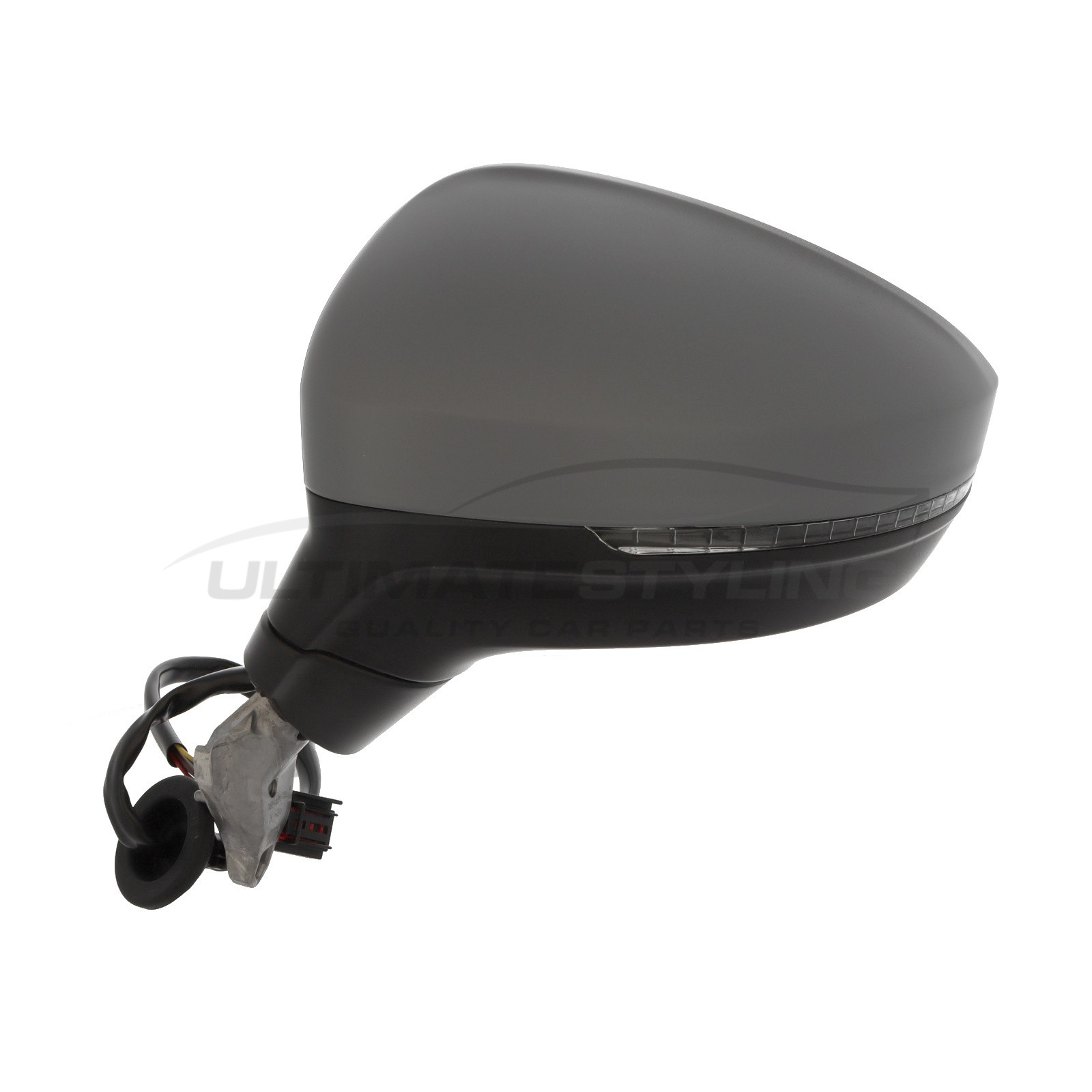 VW Tiguan Wing Mirror / Door Mirror - Passenger Side (LH) - Electric adjustment - Heated Glass - Indicator - Primed
