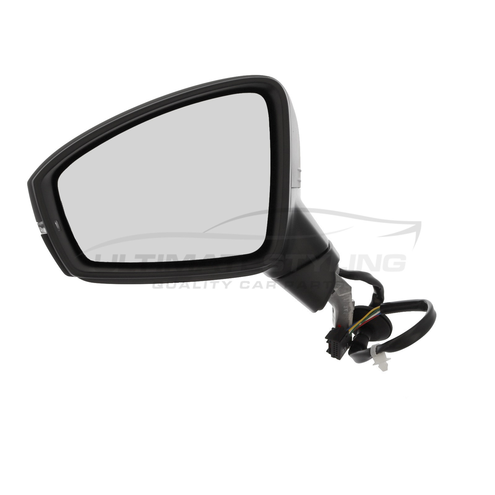 VW Tiguan Wing Mirror / Door Mirror - Passenger Side (LH) - Electric adjustment - Heated Glass - Indicator - Primed