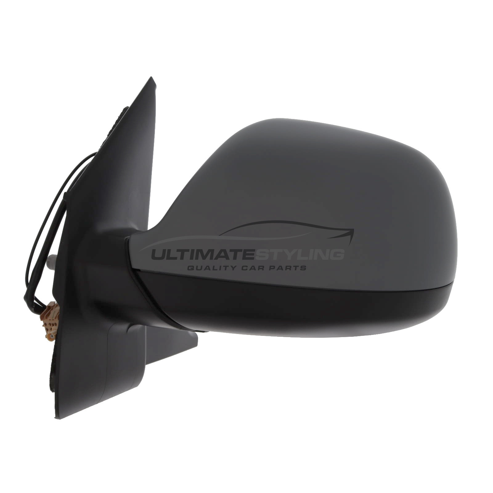 Volkswagen Caravelle T5.1 / Transporter T5.1 2010-2016 Wing Door Mirror - Electric - Heated - Convex Glass - Aerial - Primed Cover - Passengers Side Nearside Left Hand