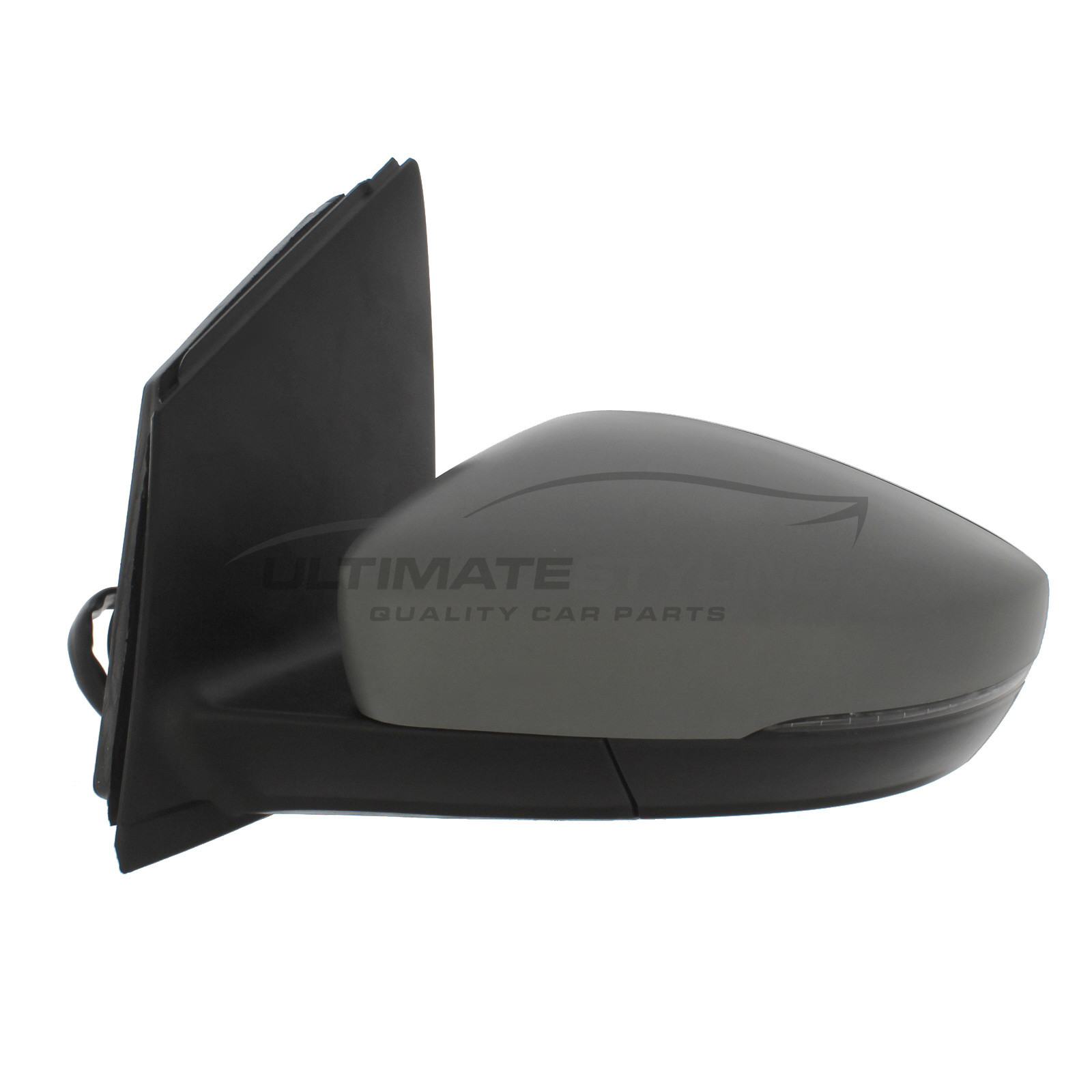 VW Polo Wing Mirror / Door Mirror - Passenger Side (LH) - Electric adjustment - Heated Glass - Power Folding - Indicator - Primed
