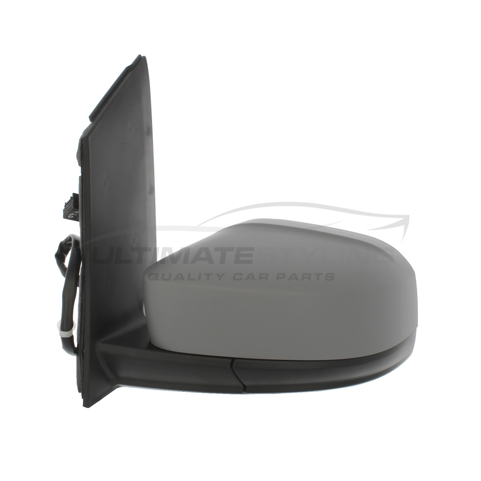 VW Caddy Wing Mirror / Door Mirror - Passenger Side (LH) - Electric adjustment - Heated Glass - Primed