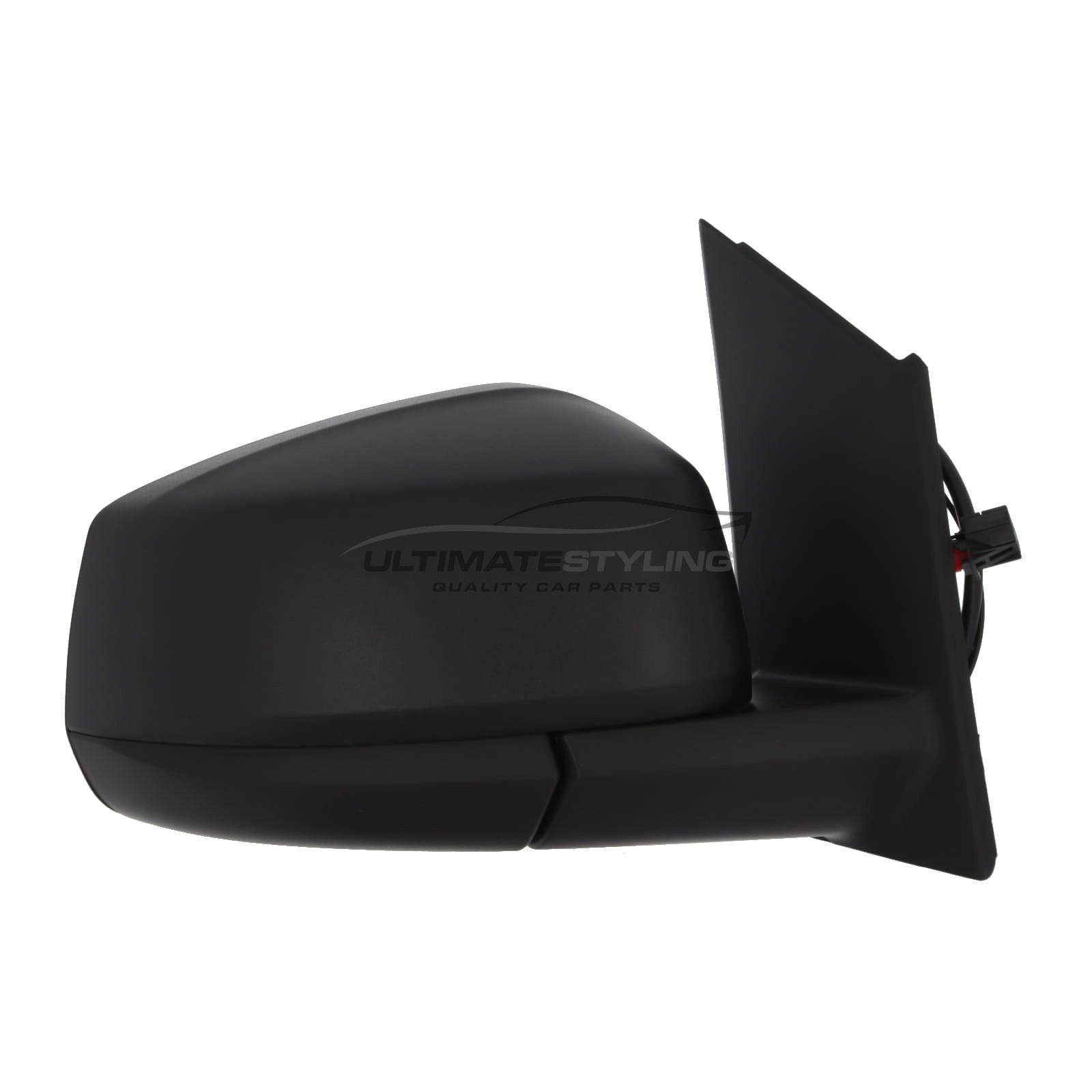 Ford Tourneo Connect 2022-2025, Volkswagen Caddy 2021-2024 Wing Door Mirror - Electric - Heated - Convex Glass - Aerial - Black Cover - Drivers Side Offside Right Hand
