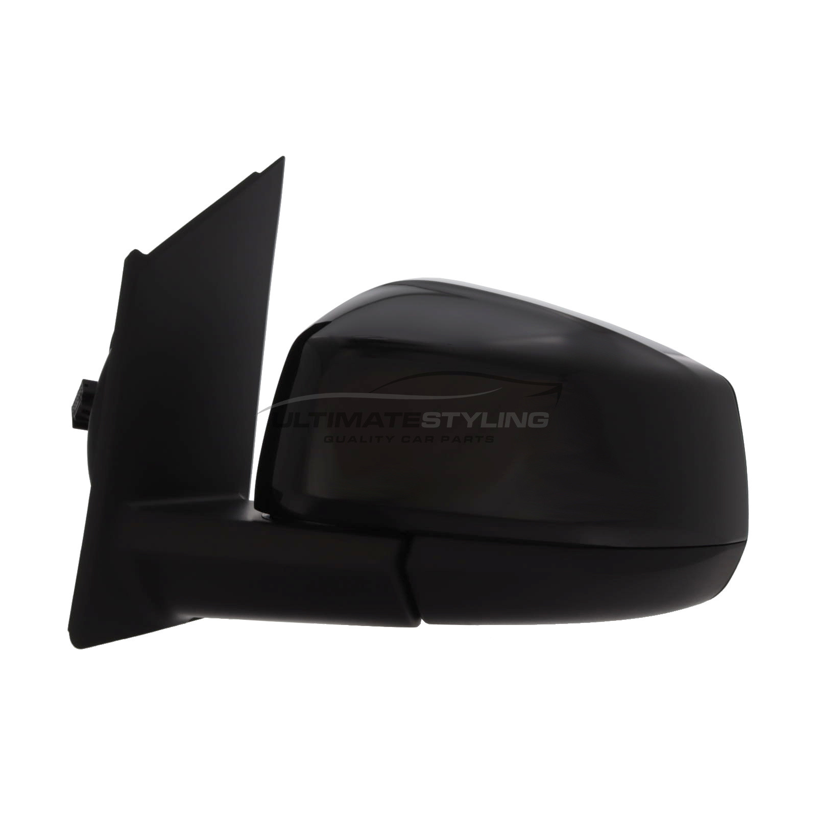 Ford Tourneo Connect 2022-2025, Volkswagen Caddy 2021-2024 Wing Door Mirror - Electric Power Folding - Heated - Convex Glass - Aerial - Black Cover - Passengers Side Nearside Left Hand