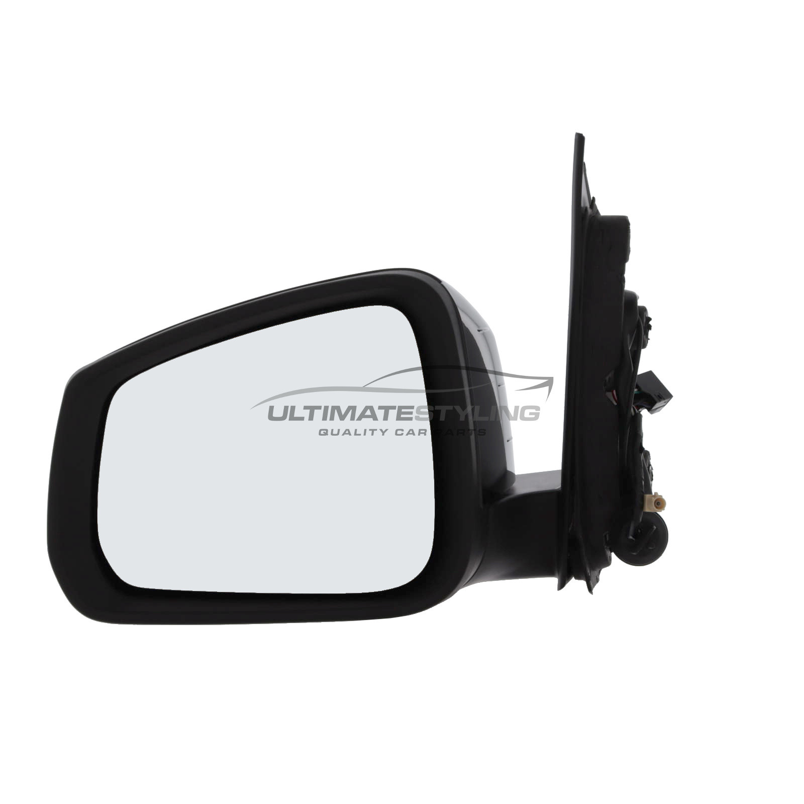 Ford Tourneo Connect 2022-2025, Volkswagen Caddy 2021-2024 Wing Door Mirror - Electric Power Folding - Heated - Convex Glass - Aerial - Black Cover - Passengers Side Nearside Left Hand