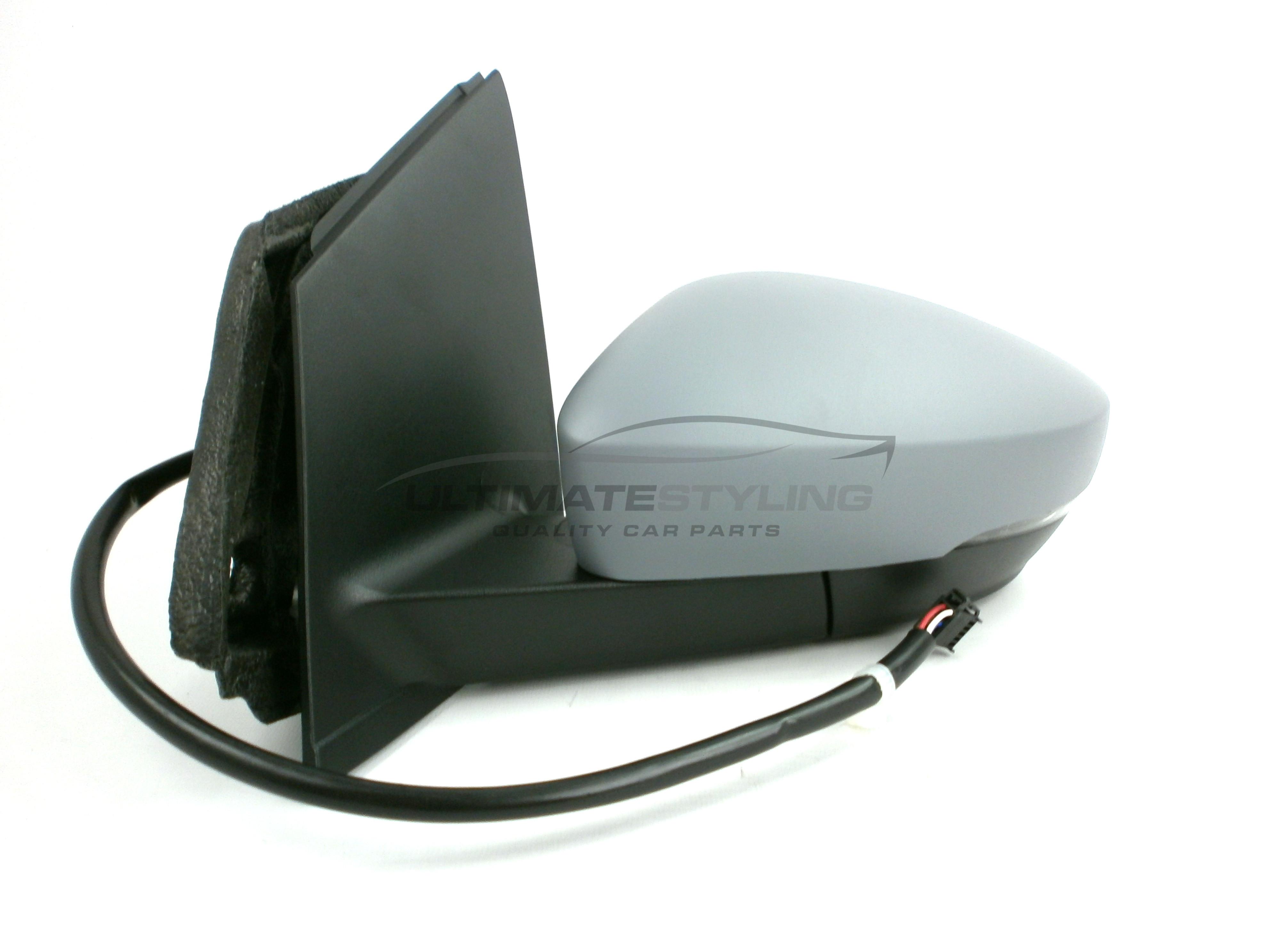 Volkswagen Polo Wing Mirror / Door Mirror - Passenger Side (LH) - Electric adjustment - Heated Glass - Indicator - Primed