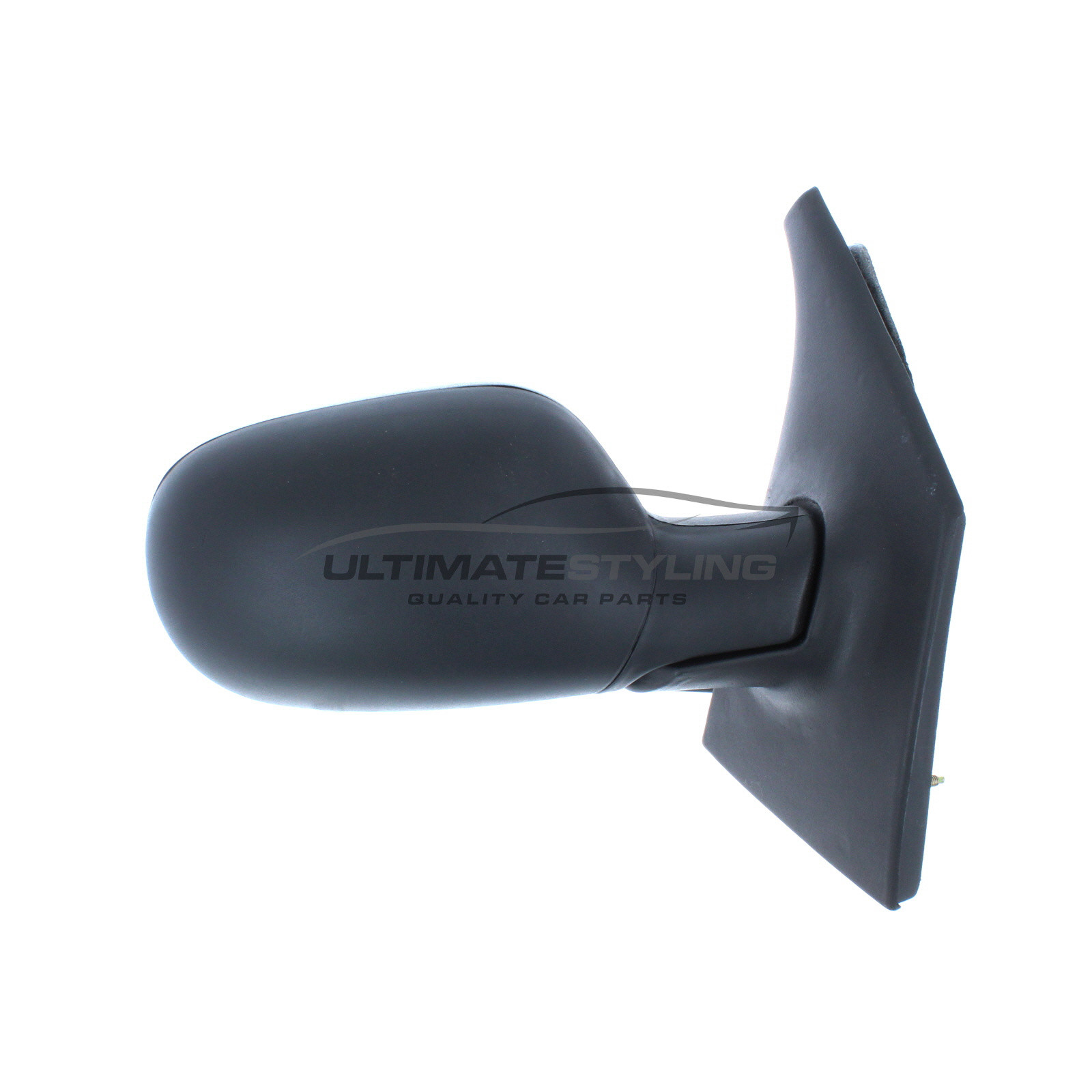 Renault Megane Wing Mirror / Door Mirror - Drivers Side (RH) - Cable adjustment - Non-Heated Glass - Black - Textured
