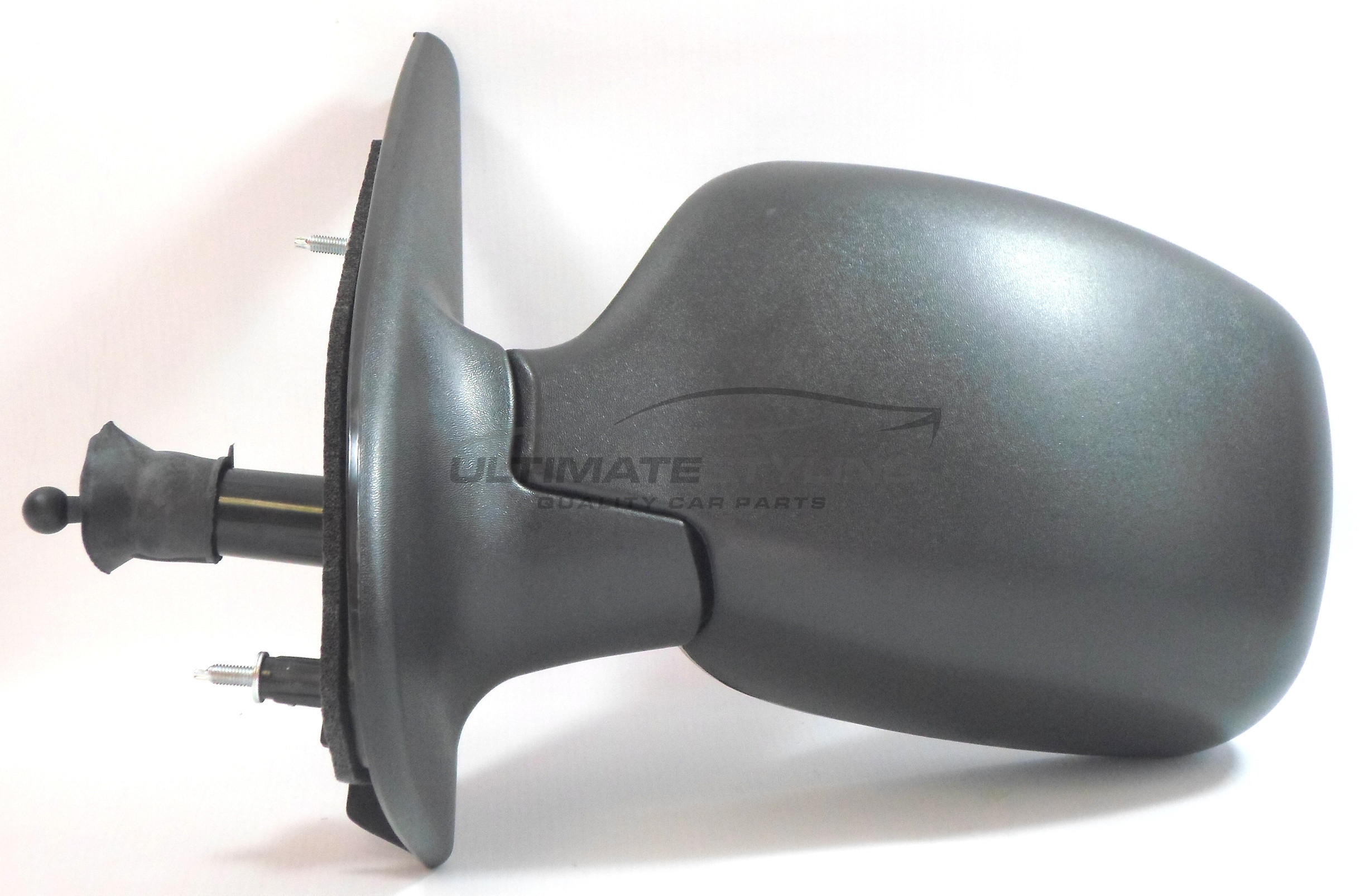 Nissan Kubistar, Renault Kangoo Wing Mirror / Door Mirror - Passenger Side (LH) - Cable adjustment - Non-Heated Glass - Black