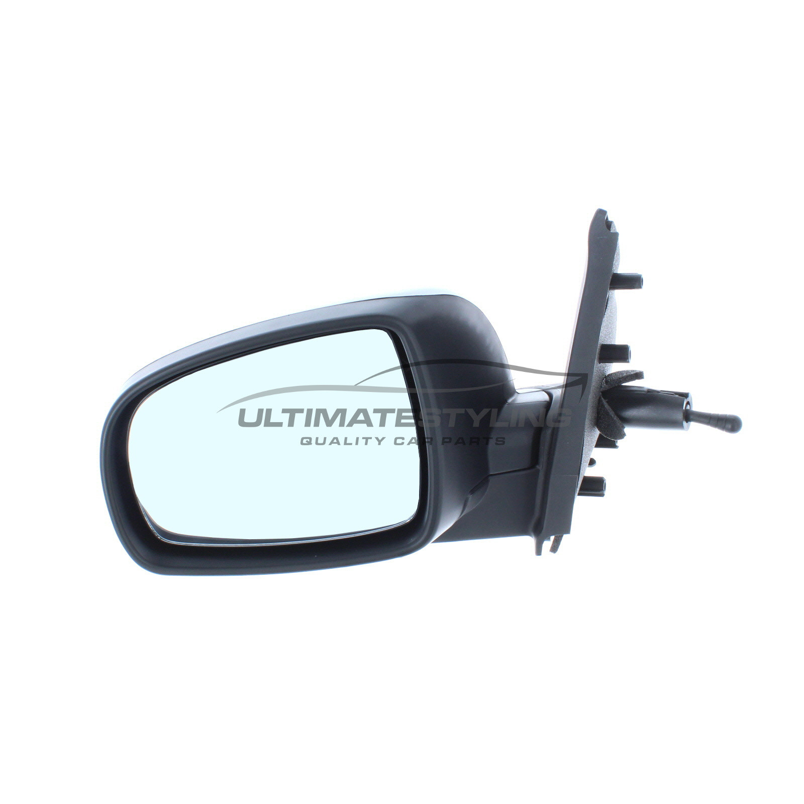 Nissan Note Wing Mirror / Door Mirror - Passenger Side (LH) - Cable adjustment - Non-Heated Glass - Black