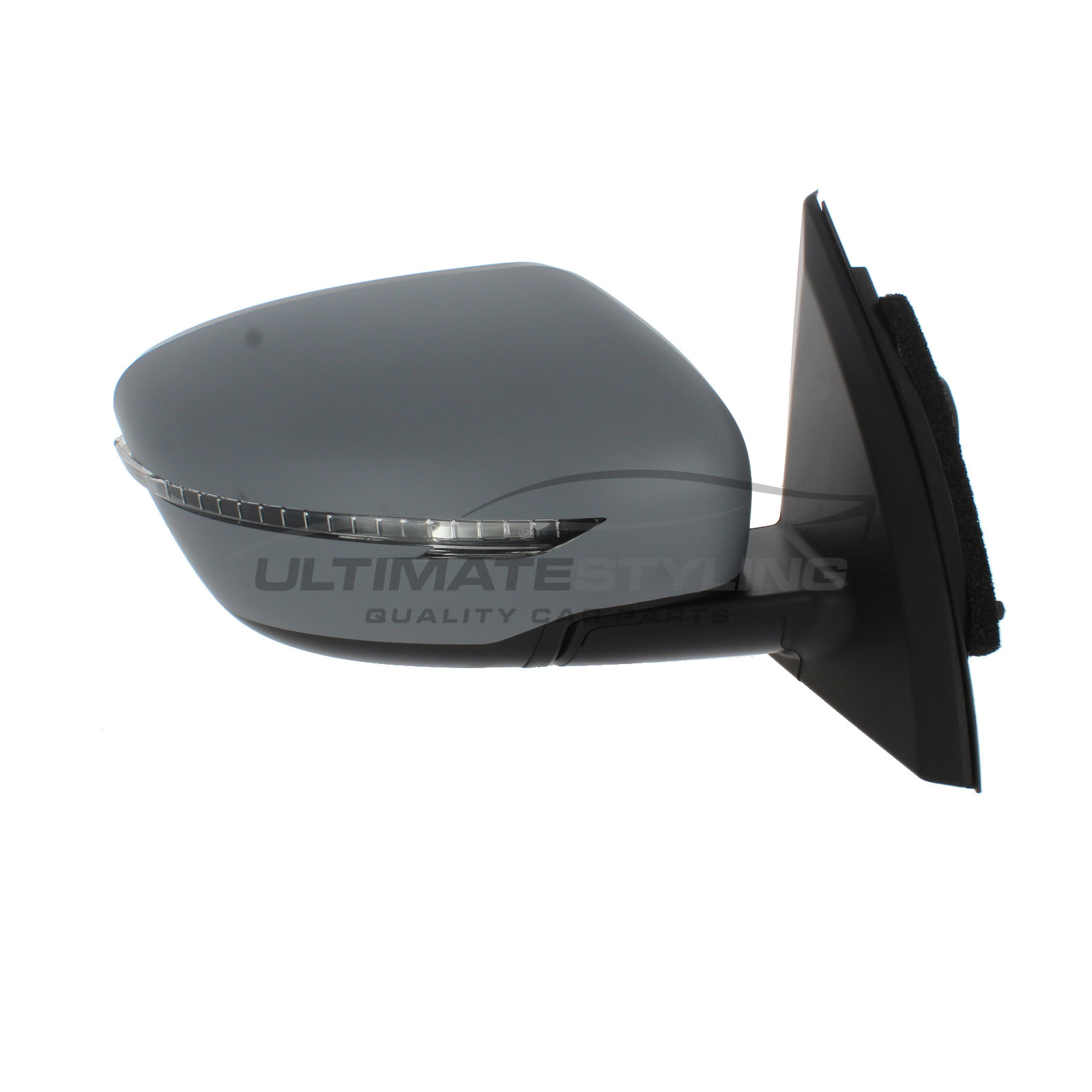 Nissan Qashqai Wing Mirror / Door Mirror - Drivers Side (RH) - Electric adjustment - Heated Glass - Power Folding - Indicator - Primed - Cover