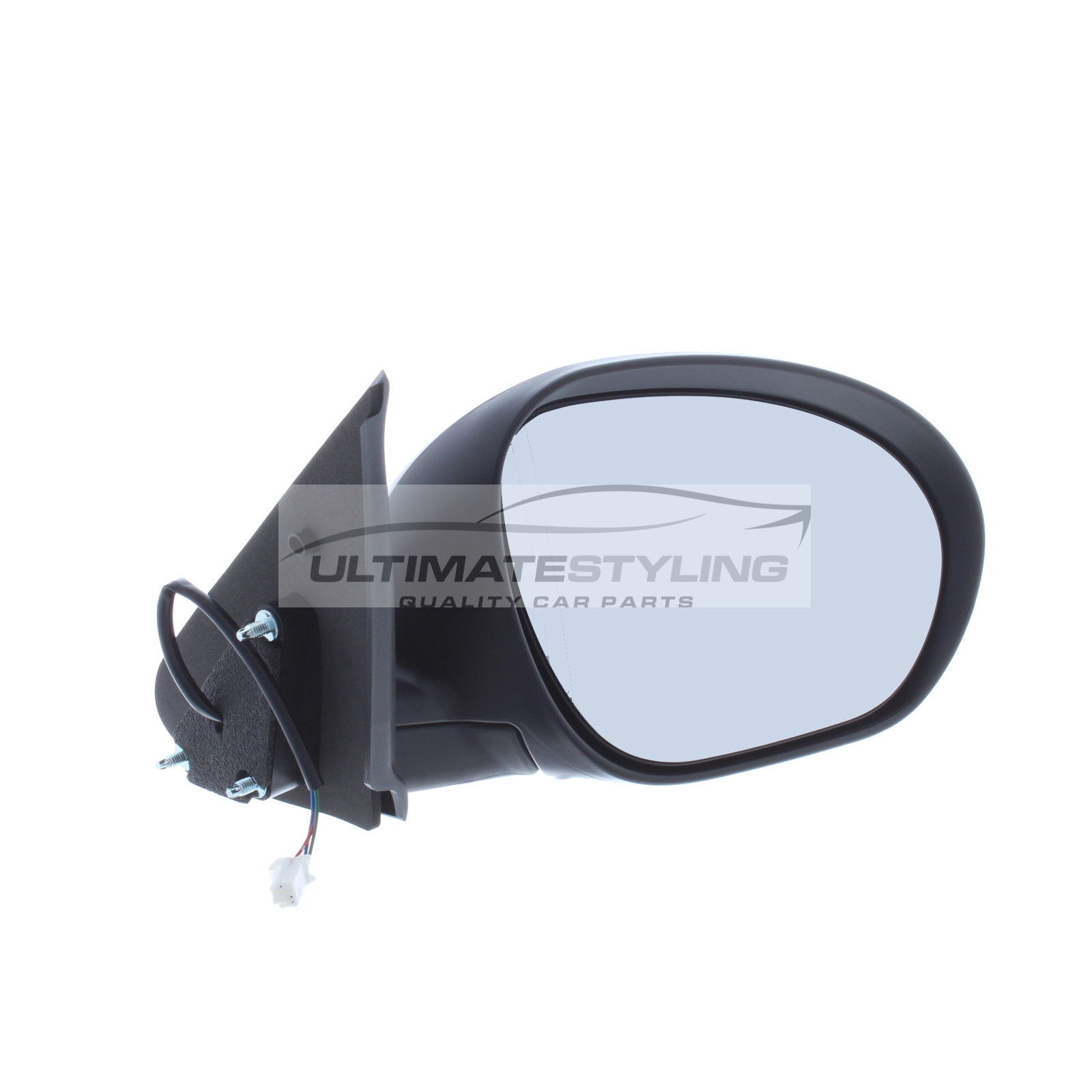Nissan Juke Wing Mirror / Door Mirror - Drivers Side (RH) - Electric adjustment - Non-Heated Glass - Black - Textured