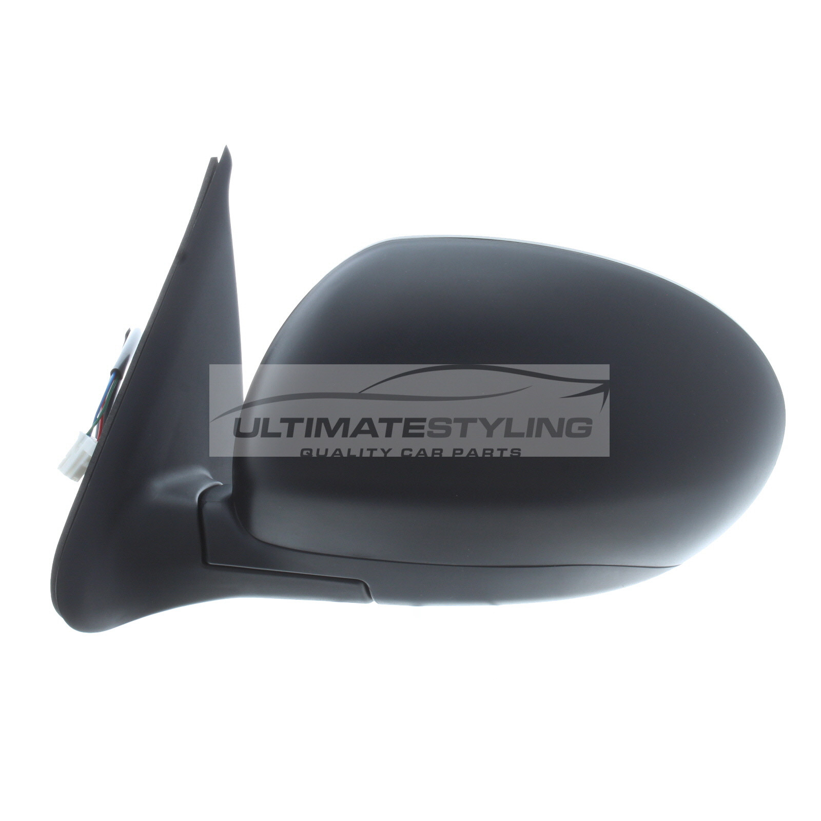 Nissan Juke Wing Mirror / Door Mirror - Passenger Side (LH) - Electric adjustment - Non-Heated Glass - Black - Textured