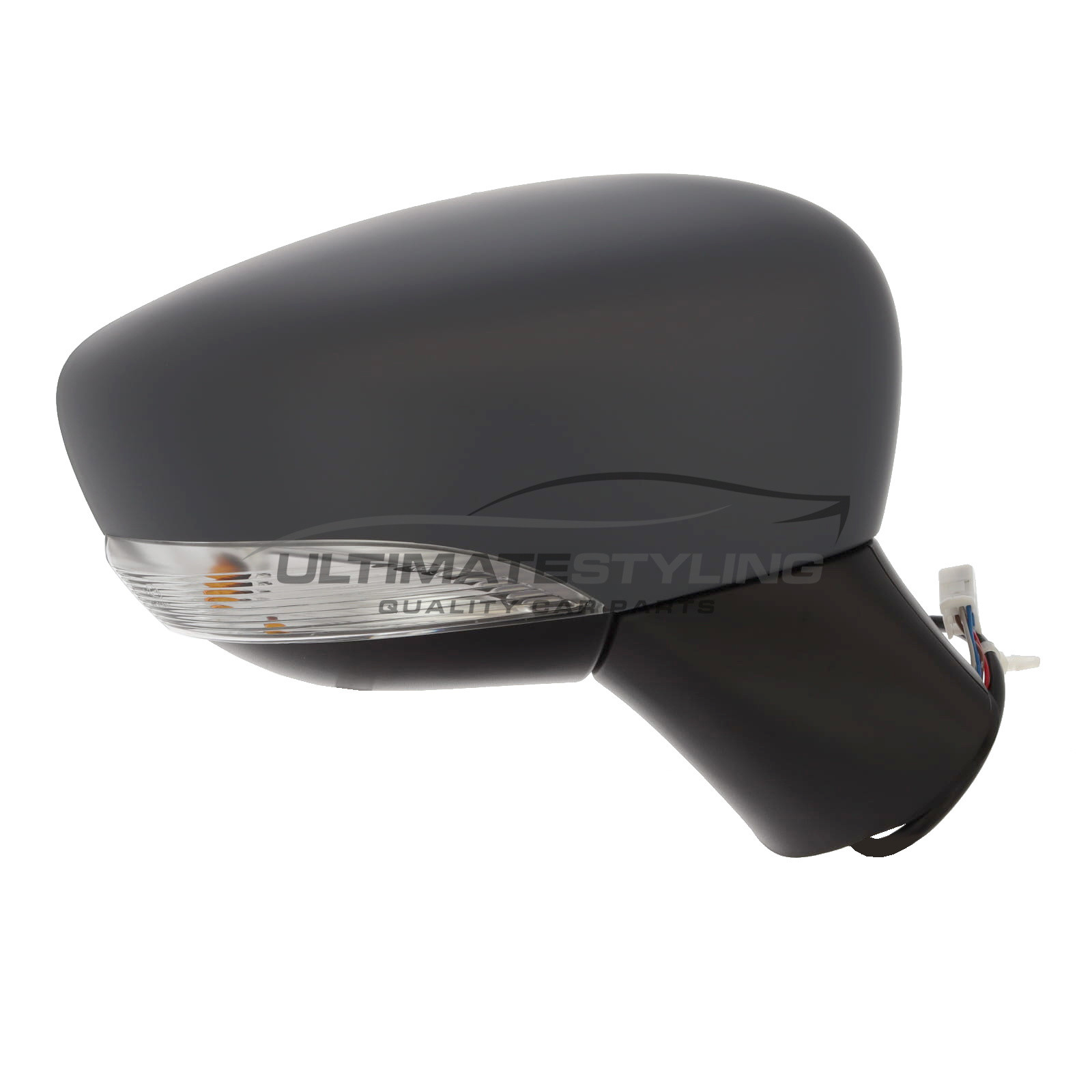 Nissan Micra Wing Mirror / Door Mirror - Drivers Side (RH) - Electric adjustment - Non-Heated Glass - Indicator - Primed