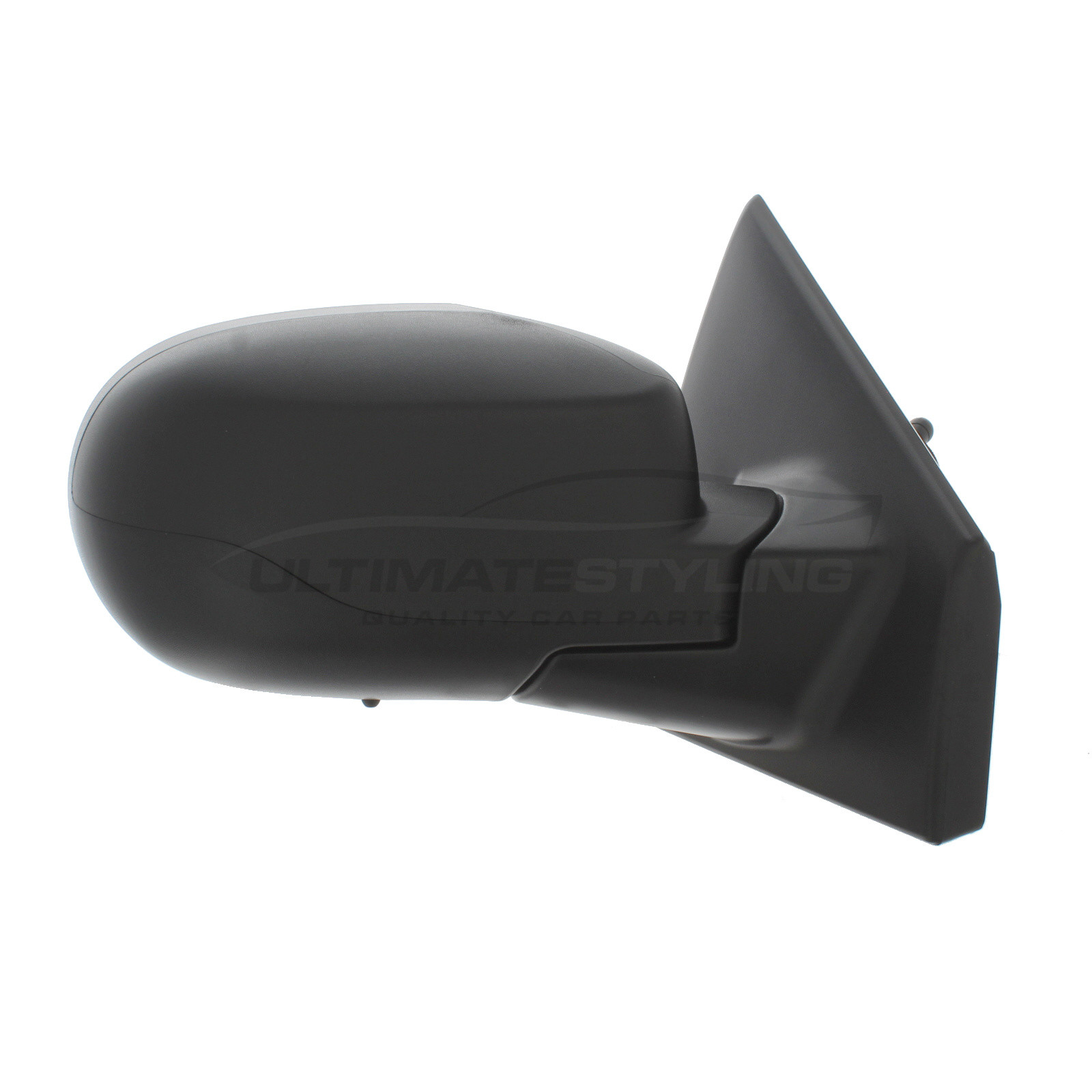 Renault Clio Wing Mirror / Door Mirror - Drivers Side (RH) - Cable adjustment - Non-Heated Glass - Temperature Sensor - Black