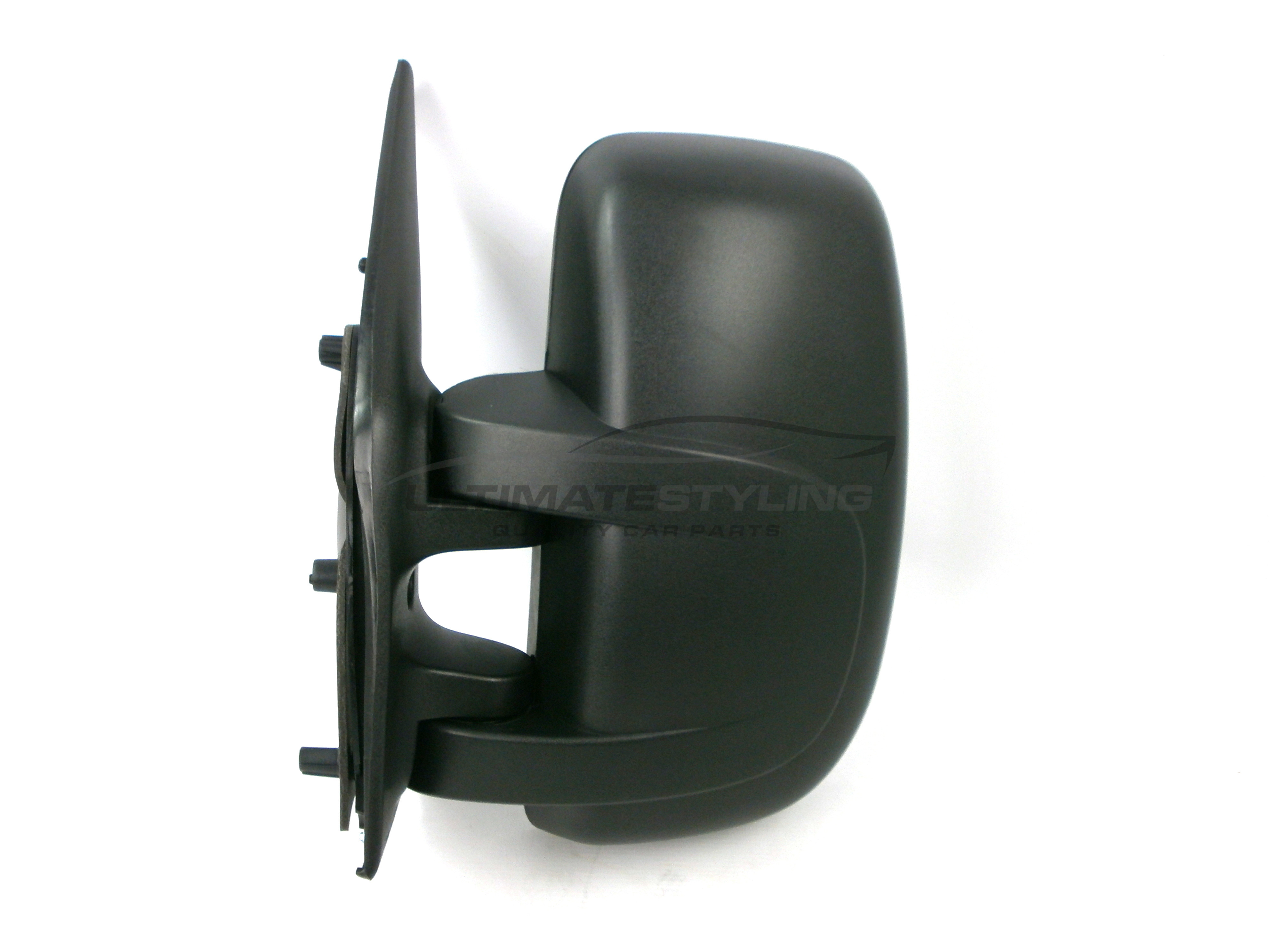 Renault Master 2003-2010 / Vauxhall Movano 2003-2010 / Nissan Interstar 2003-2011 Wing Mirror / Door Mirror - Passenger Side (LH) - Manual adjustment - Black