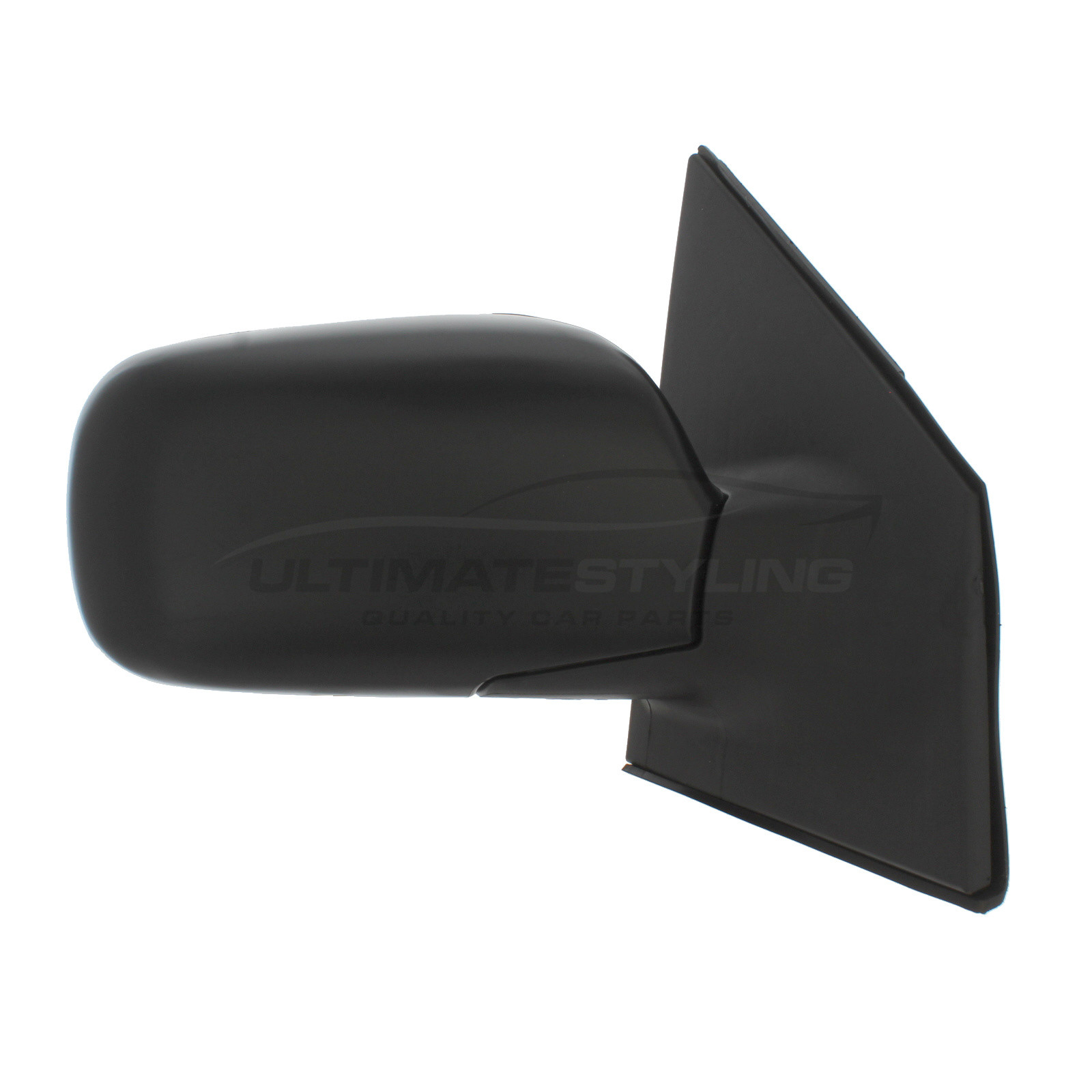 Toyota Yaris Wing Mirror / Door Mirror - Drivers Side (RH) - Cable adjustment - Non-Heated Glass - Black