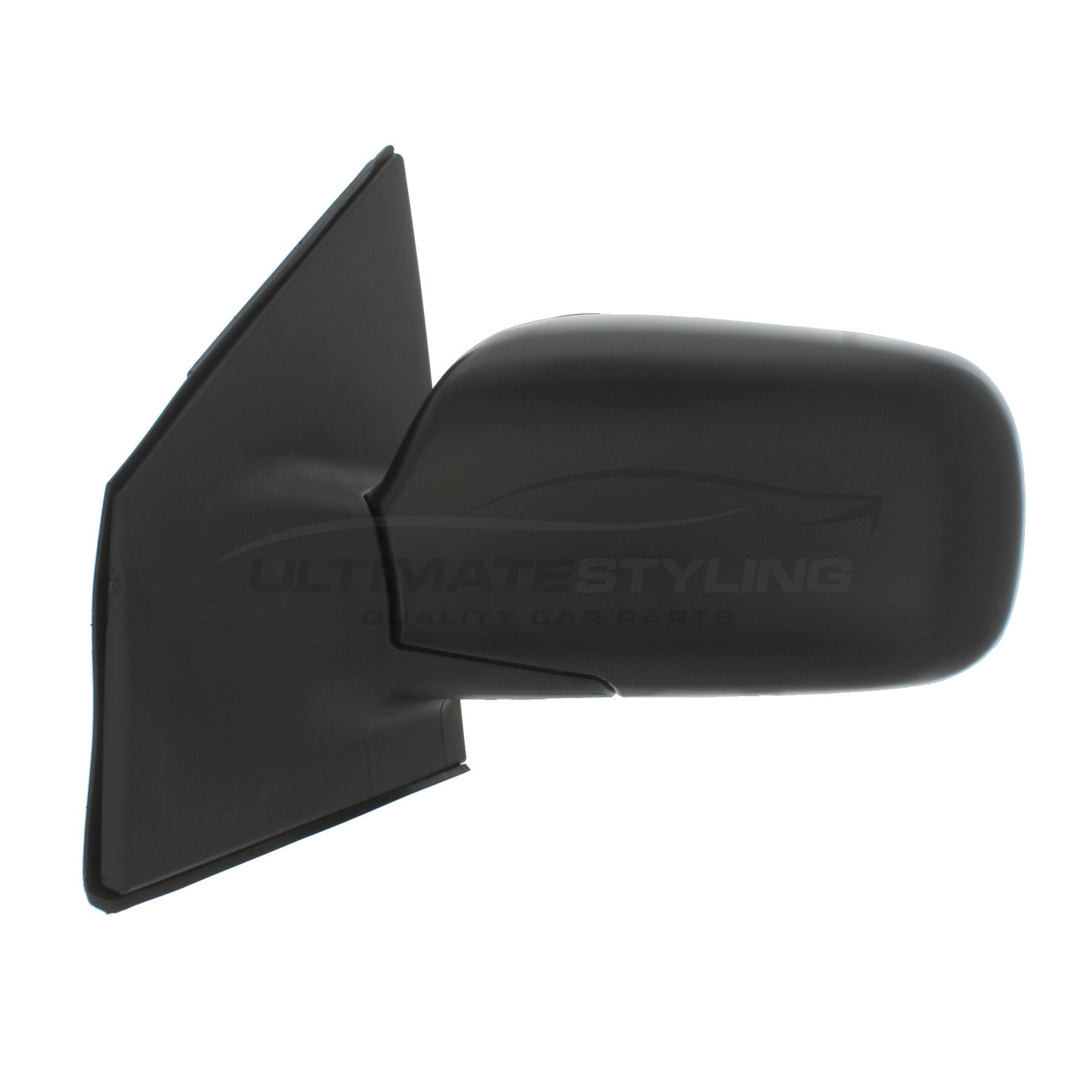 Toyota Yaris Wing Mirror / Door Mirror - Passenger Side (LH) - Cable adjustment - Non-Heated Glass - Black