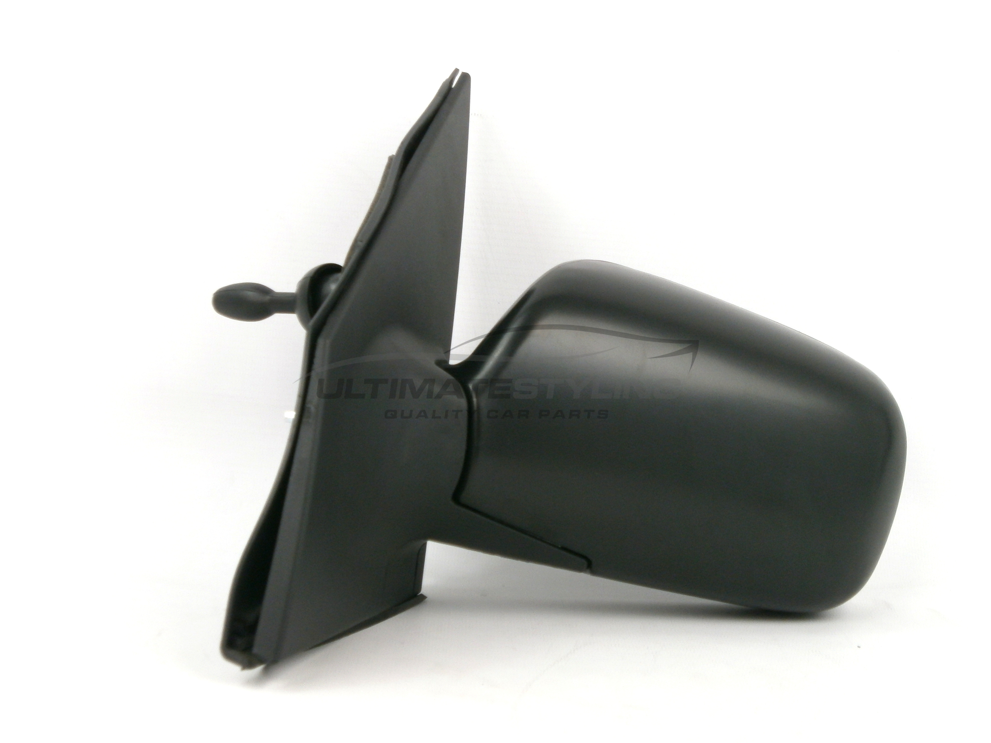 Toyota Yaris Wing Mirror / Door Mirror - Passenger Side (LH) - Cable adjustment - Non-Heated Glass - Black
