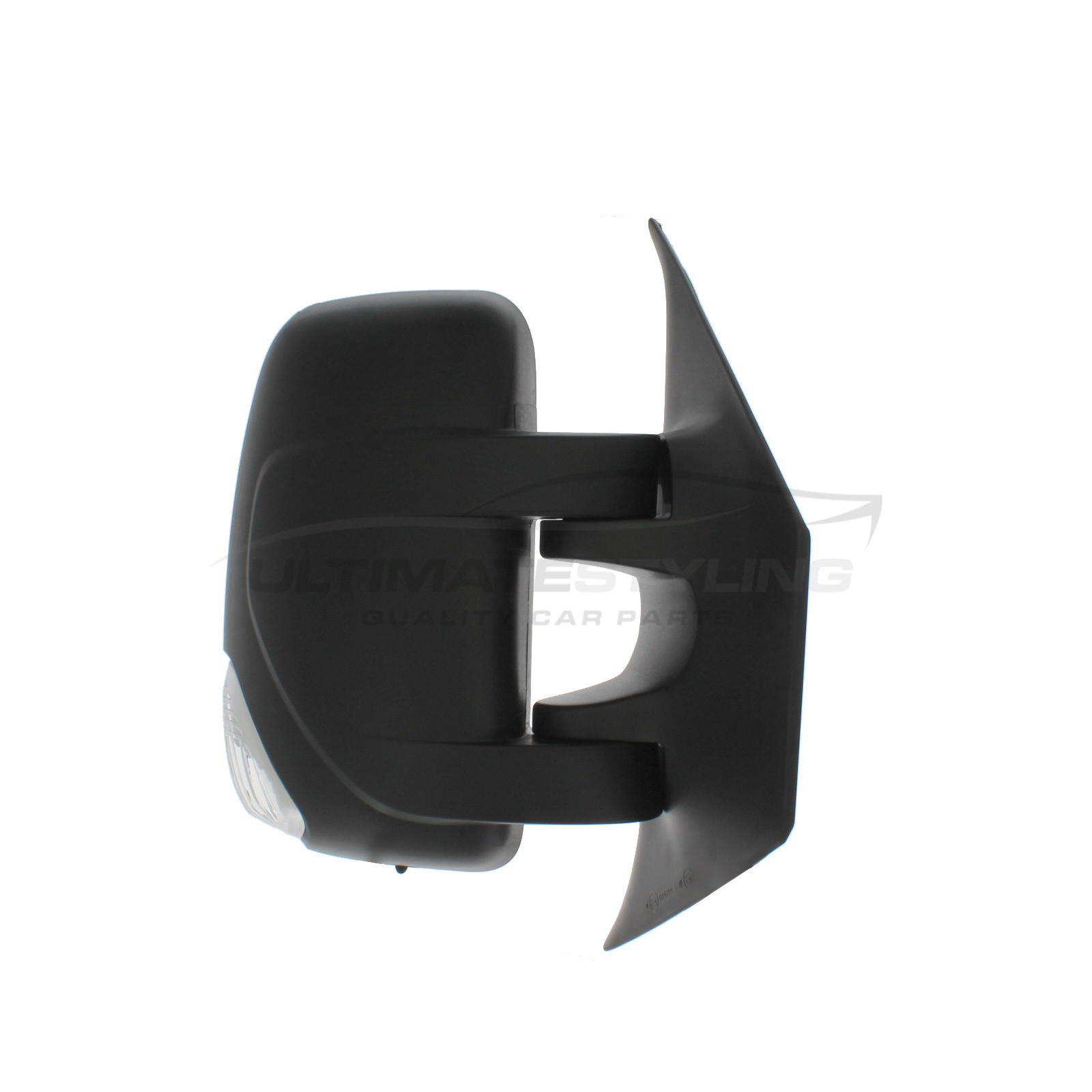 Renault Master 2010> / Vauxhall Movano 2010> / Nissan NV400 2011> Wing Mirror / Door Mirror - Drivers Side (RH) - Electric adjustment - Heated Glass - Indicator - Temperature Sensor - Black