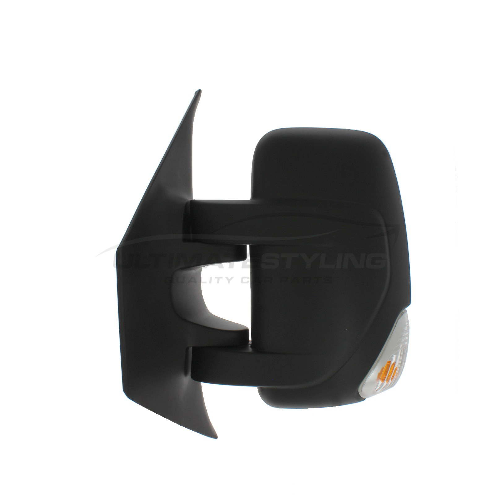 Renault Master 2010> / Vauxhall Movano 2010> / Nissan NV400 2011> Wing Mirror / Door Mirror - Passenger Side (LH) - Electric adjustment - Heated Glass - Indicator - Black