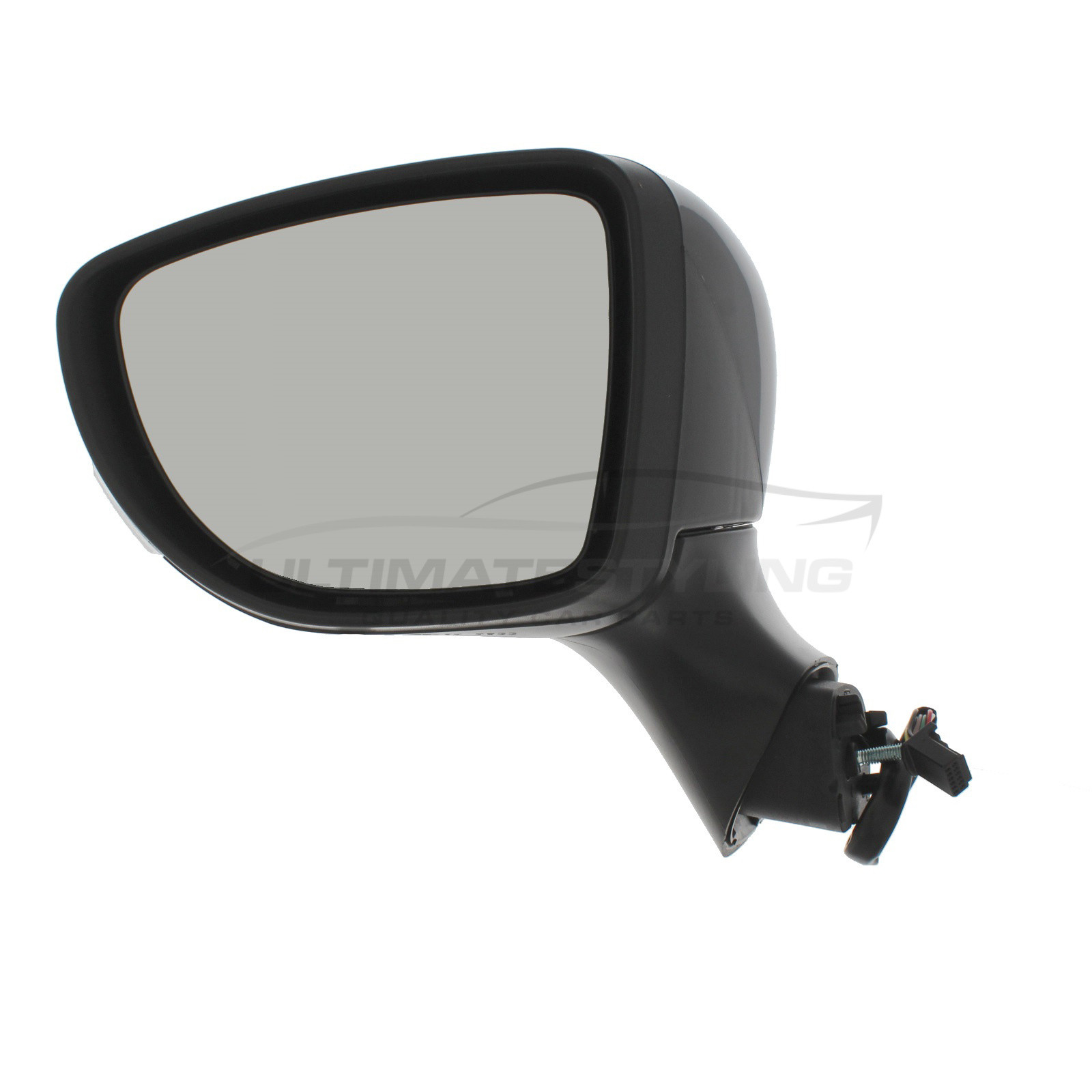 Renault Clio Wing Mirror / Door Mirror - Passenger Side (LH) - Electric adjustment - Heated Glass - Indicator - Polished Black