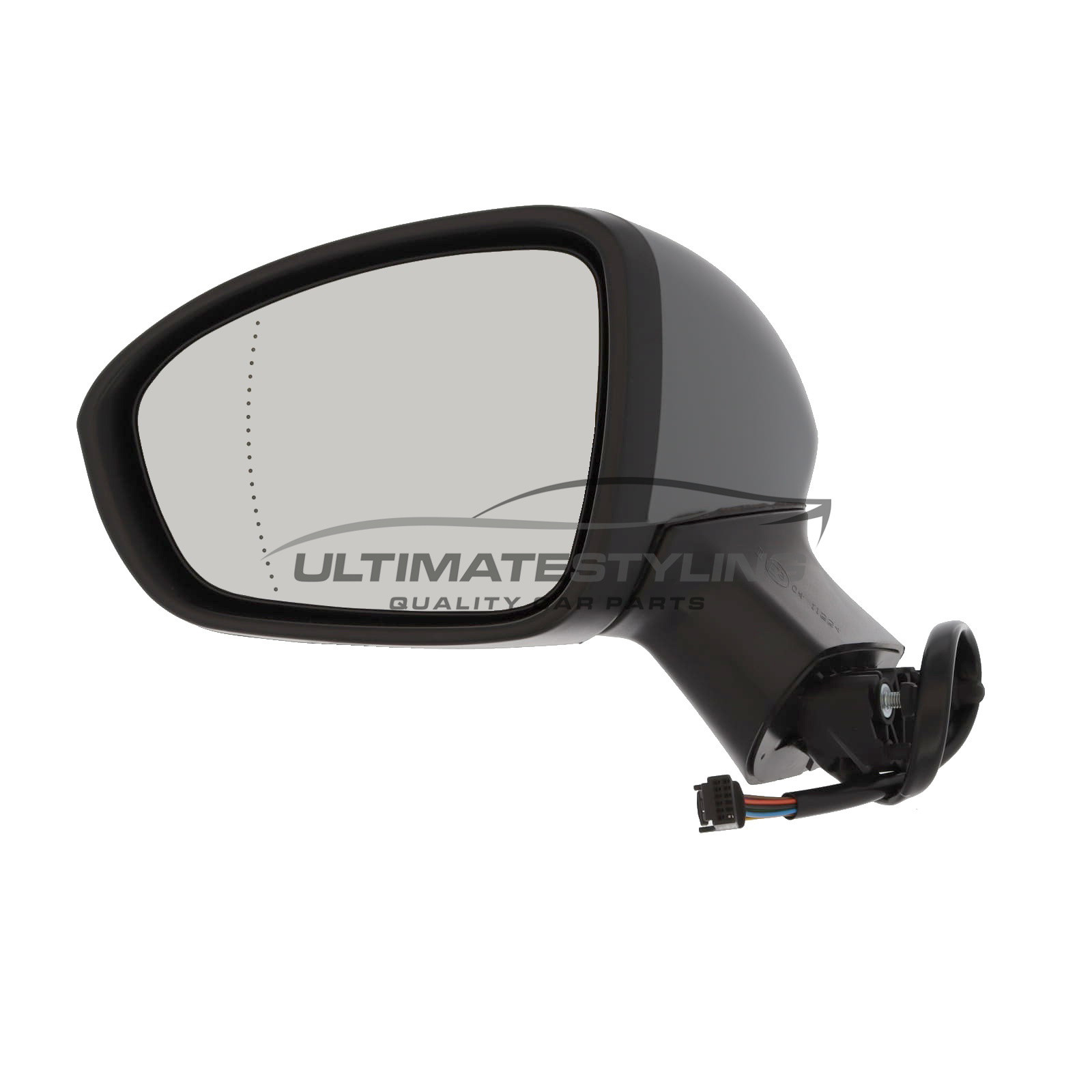 Renault Clio Wing Mirror / Door Mirror - Passenger Side (LH) - Electric adjustment - Heated Glass - Power Folding - Indicator - Primed