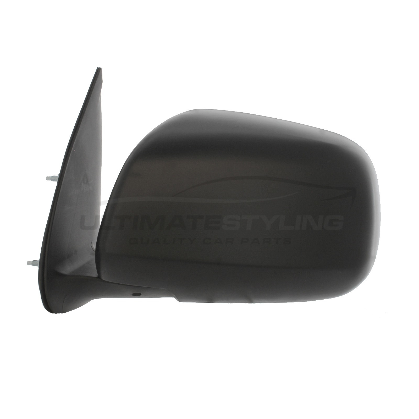 Toyota Hi-Lux Wing Mirror / Door Mirror - Passenger Side (LH) - Manual adjustment - Non-Heated Glass - Black