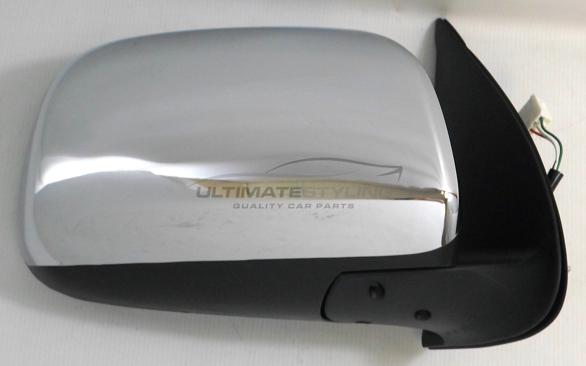 Toyota Hi-Lux Wing Mirror / Door Mirror - Drivers Side (RH) - Electric adjustment - Non-Heated Glass - Chrome Finish