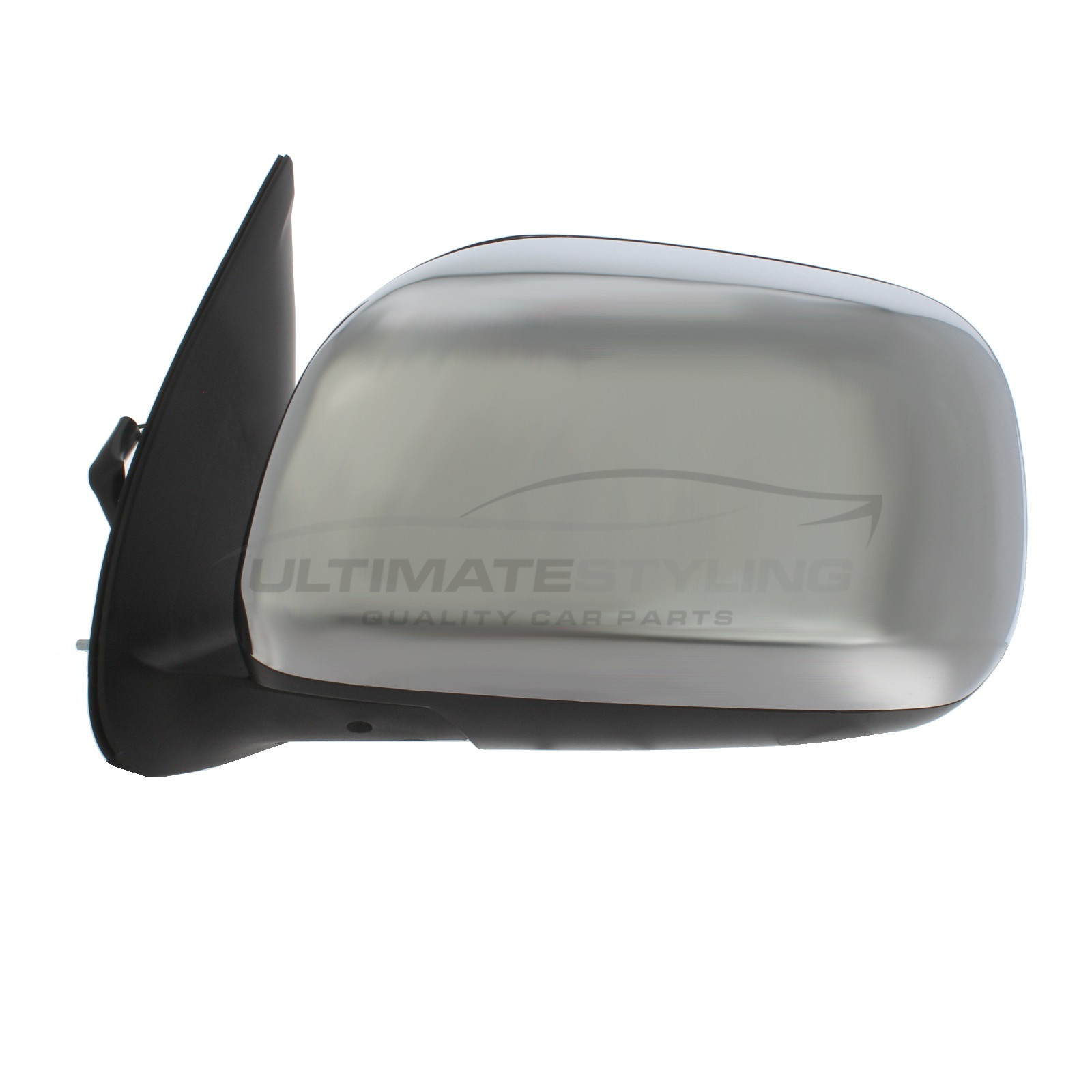 Toyota Hi-Lux Wing Mirror / Door Mirror - Passenger Side (LH) - Electric adjustment - Non-Heated Glass - Chrome Finish