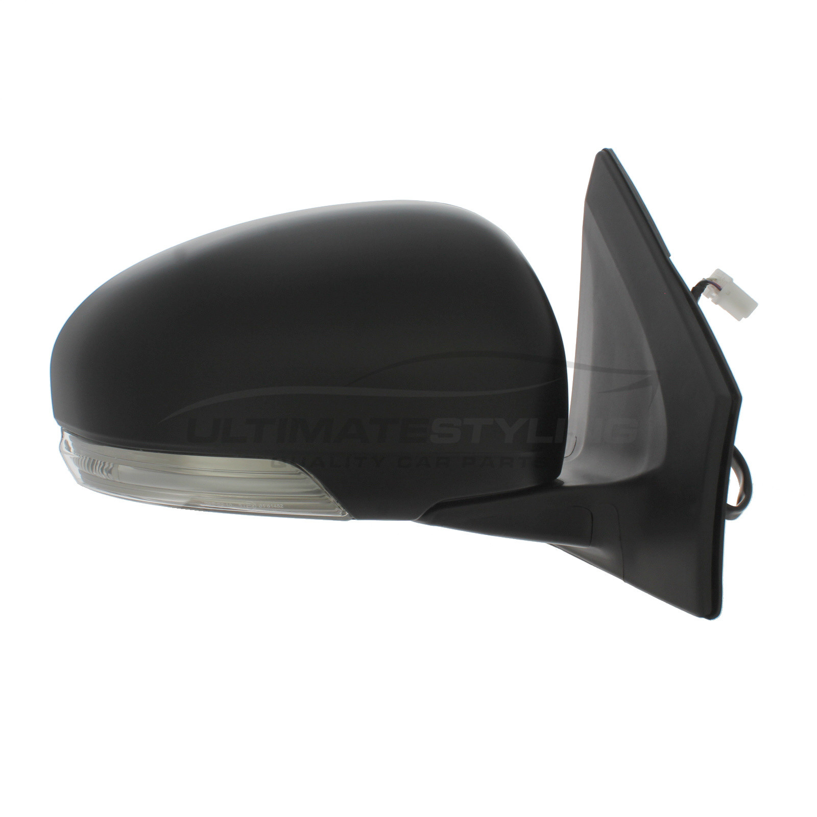 Toyota iQ Wing Mirror / Door Mirror - Drivers Side (RH) - Electric adjustment - Heated Glass - Indicator - Paintable - Black
