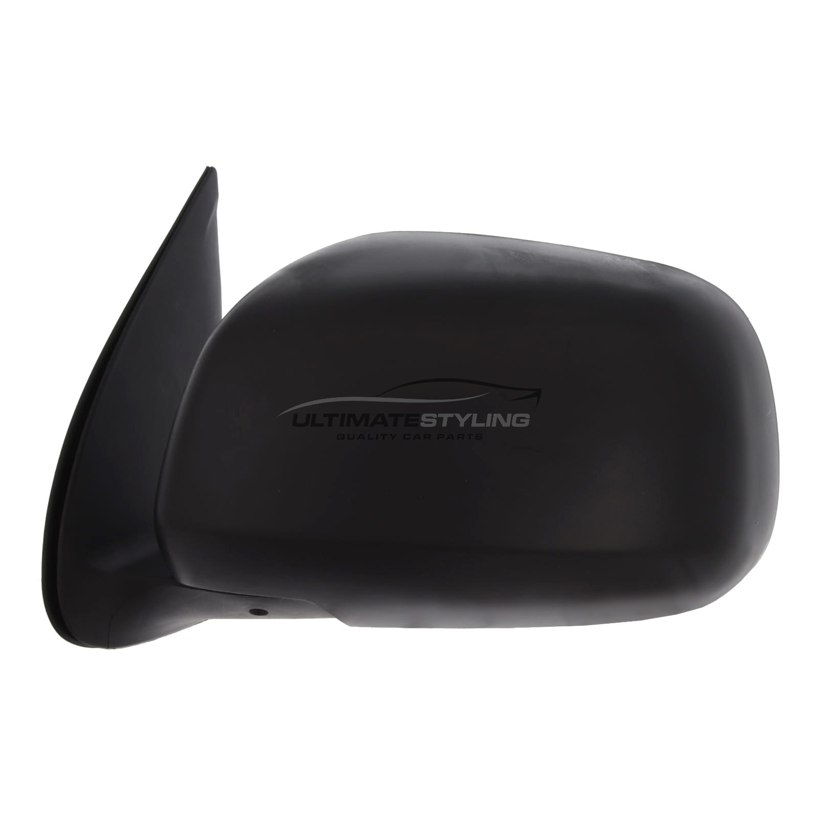 Toyota Hi-Lux 2012-2017 Wing Door Mirror - Electric - Non-Heated - Convex - Glass - Black Textured Cover - Passengers Side Nearside Left Hand