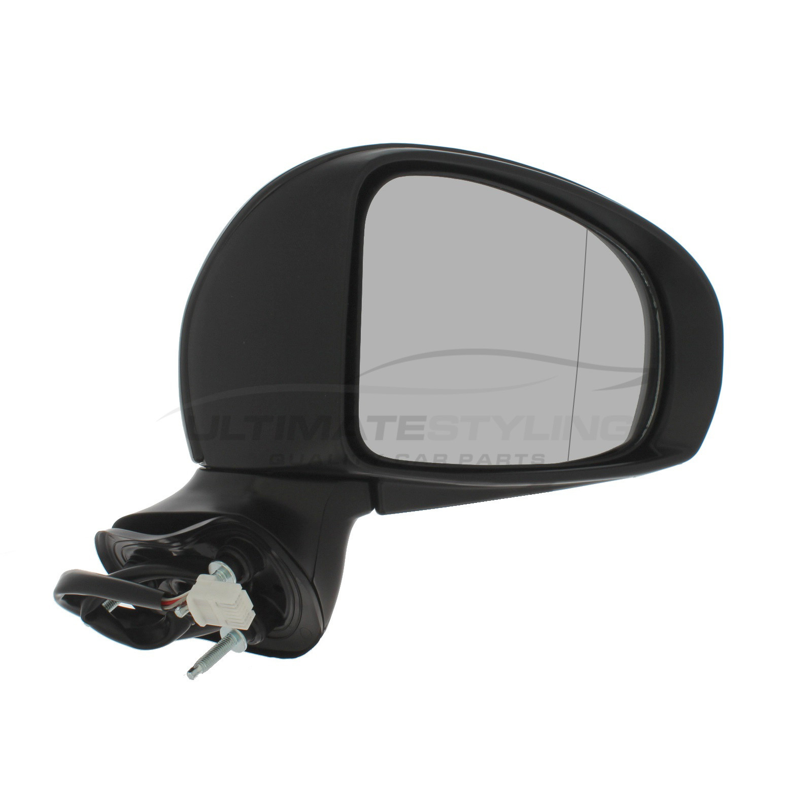 Toyota Avensis Wing Mirror / Door Mirror - Drivers Side (RH) - Electric adjustment - Heated Glass - Indicator - Paintable - Black