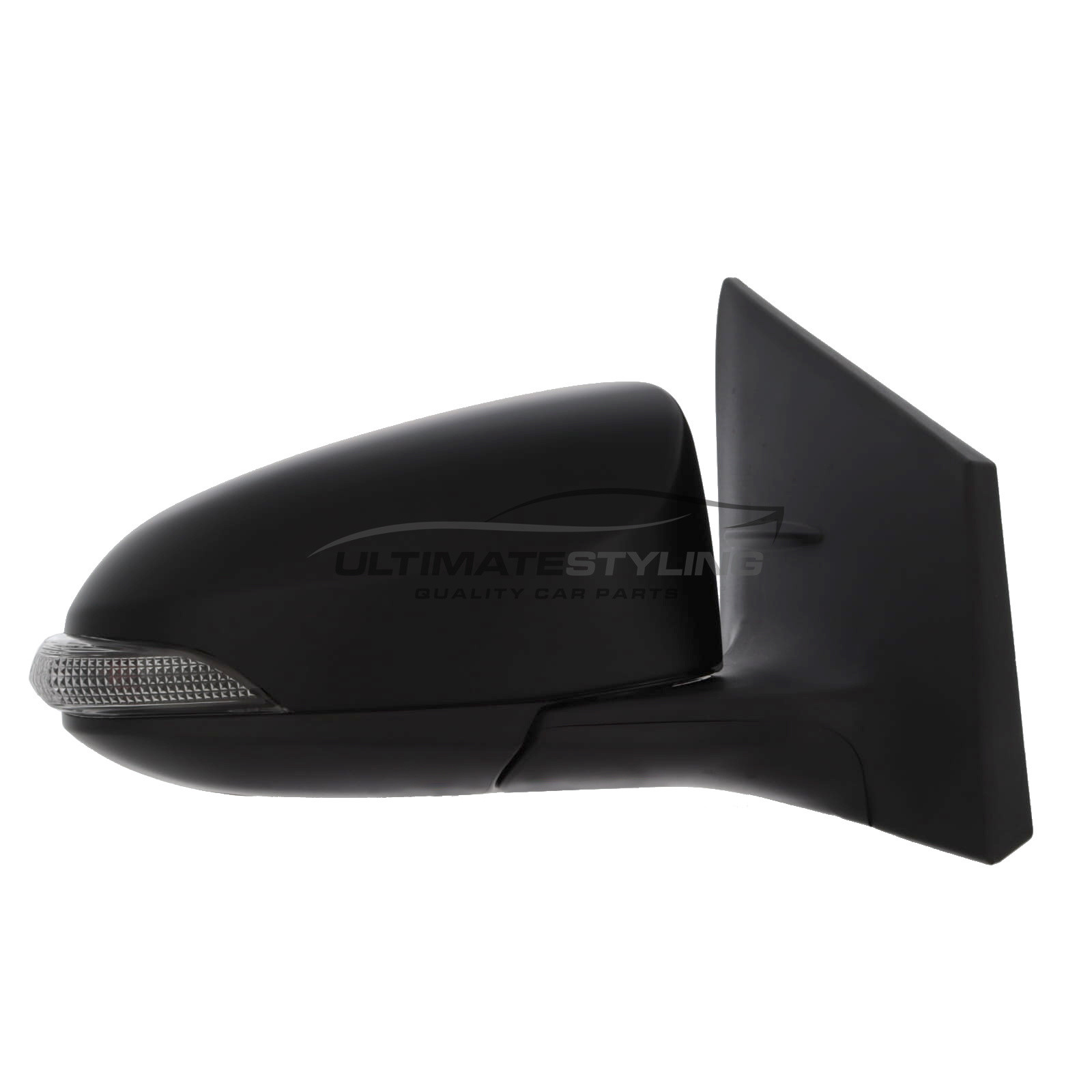 Toyota Auris Wing Mirror / Door Mirror - Drivers Side (RH) - Electric adjustment - Heated Glass - Power Folding - Indicator - Paintable - Black