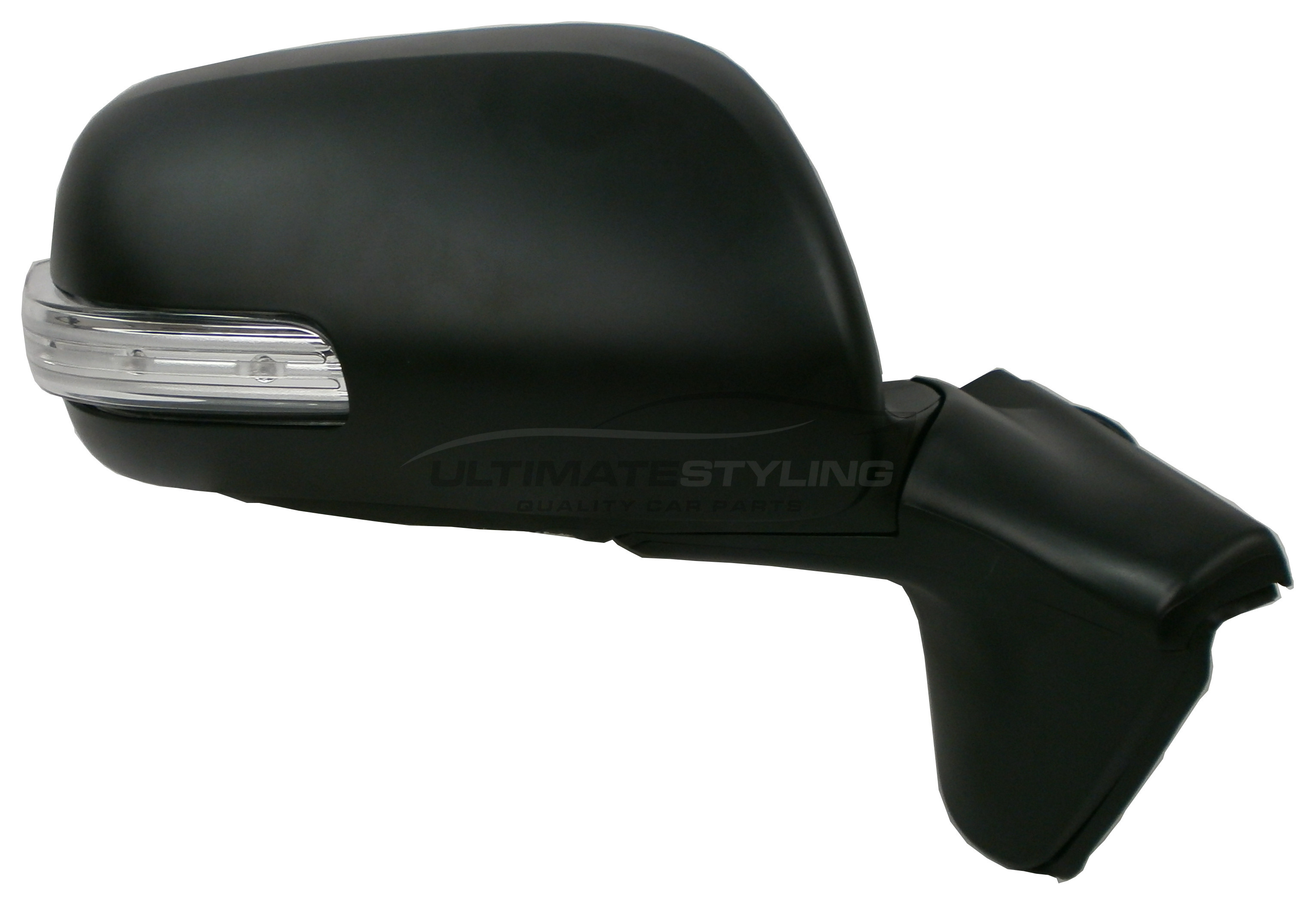 Toyota Auris Wing Mirror / Door Mirror - Drivers Side (RH) - Electric adjustment - Heated Glass - Indicator - Paintable - Black