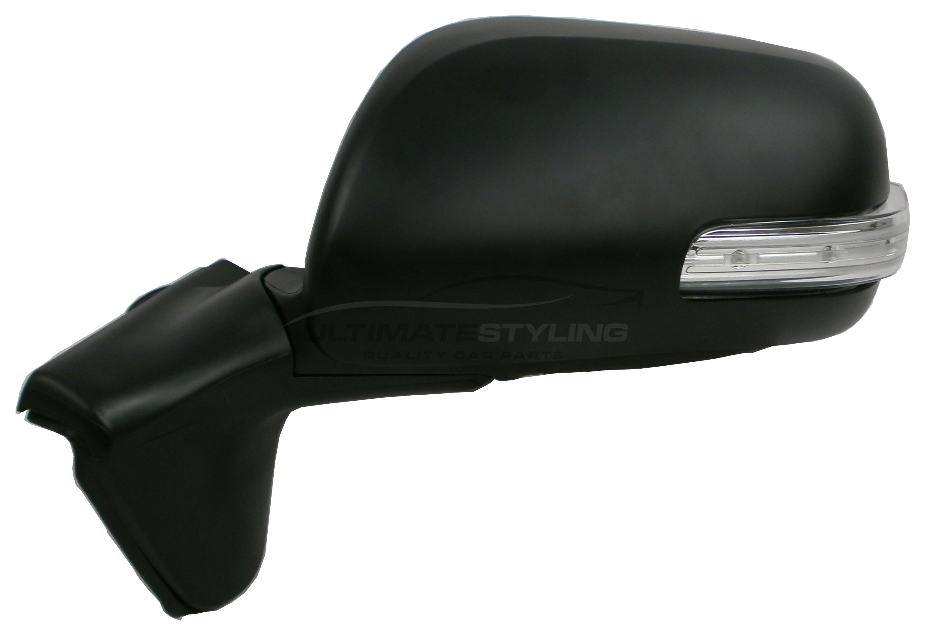 Toyota Auris Wing Mirror / Door Mirror - Passenger Side (LH) - Electric adjustment - Heated Glass - Indicator - Paintable - Black