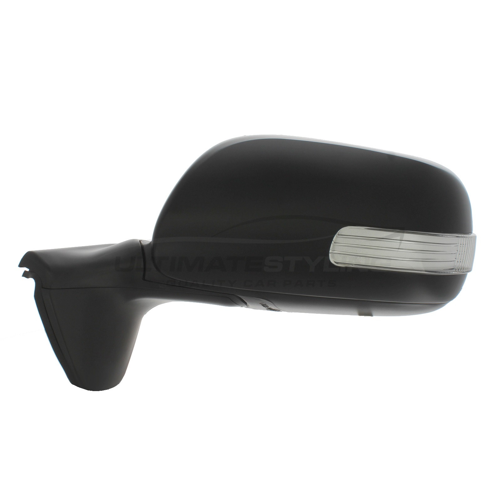 Toyota Auris Wing Mirror / Door Mirror - Passenger Side (LH) - Electric adjustment - Heated Glass - Indicator - Paintable - Black